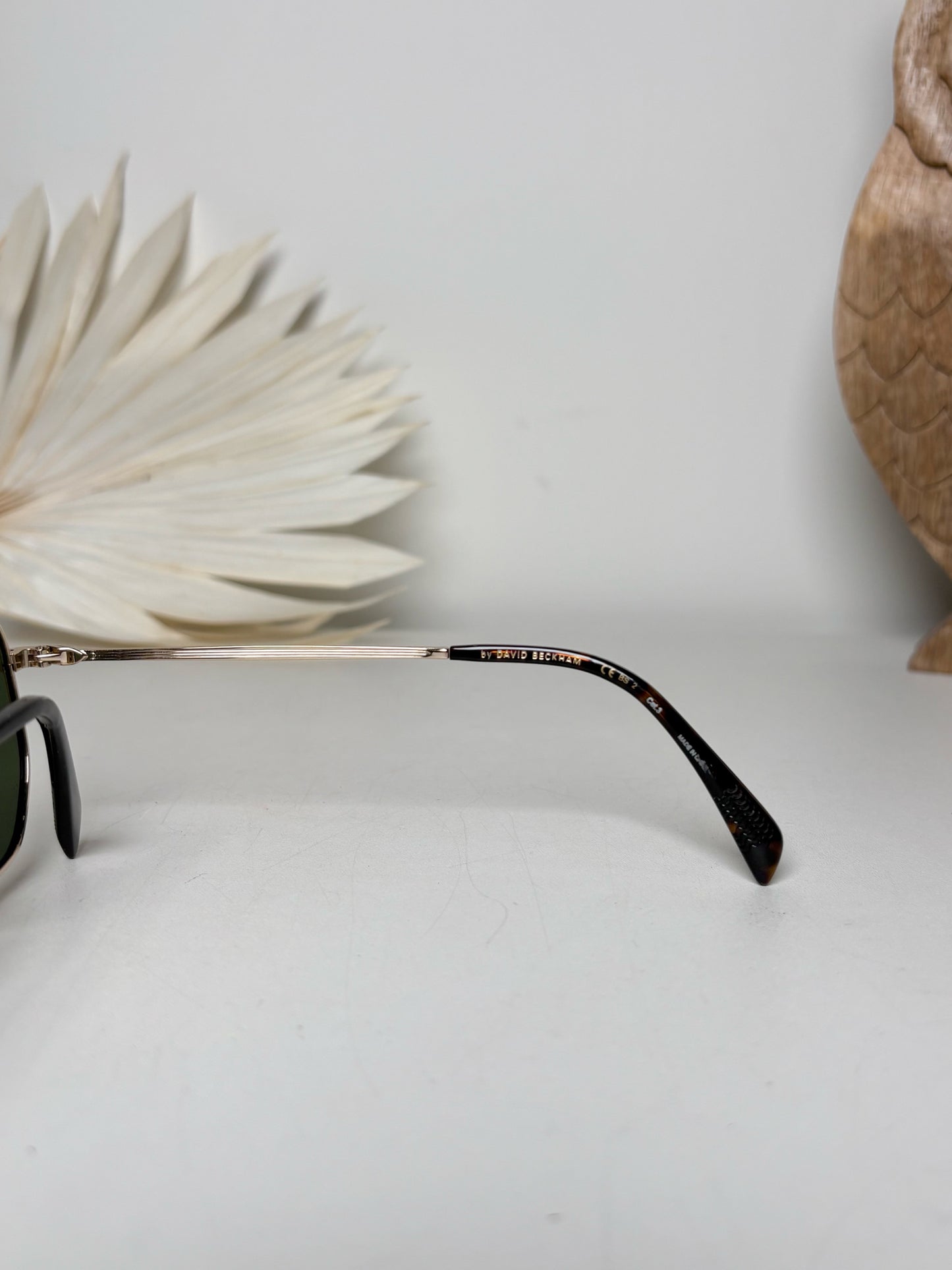 Men's David Beckham Gold Sunglasses