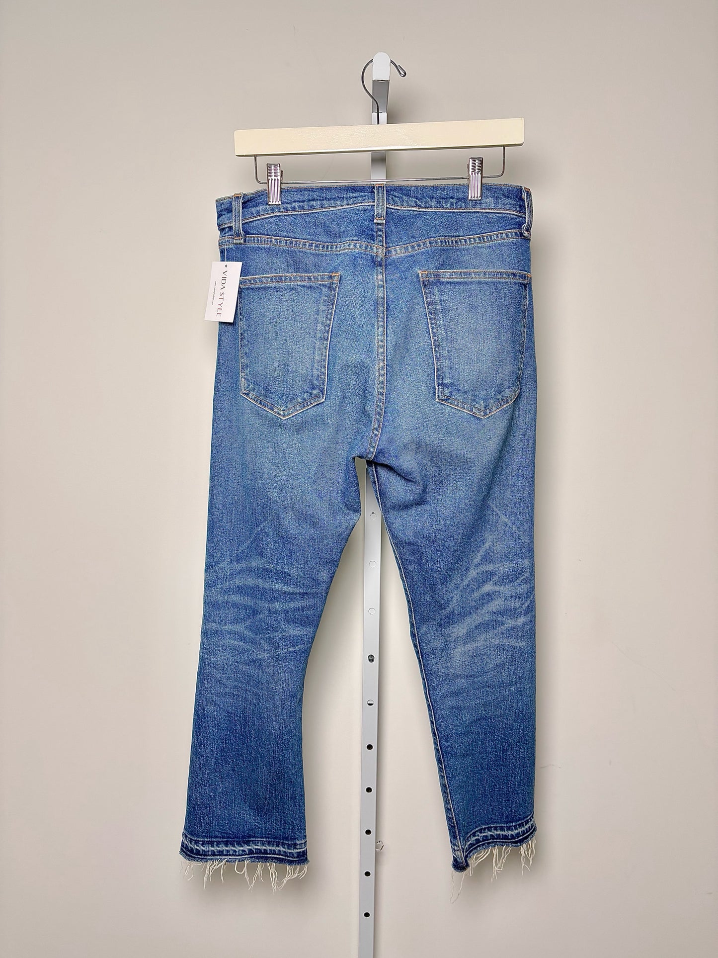 Women Size 30 (10/L) Veronica Beard Blue Solid Denim Jeans