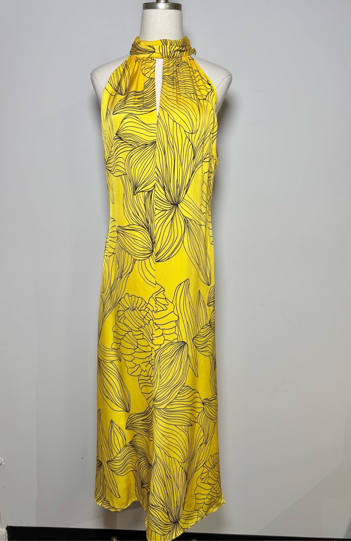 Women Size 8 Milly Yellow Floral Dress