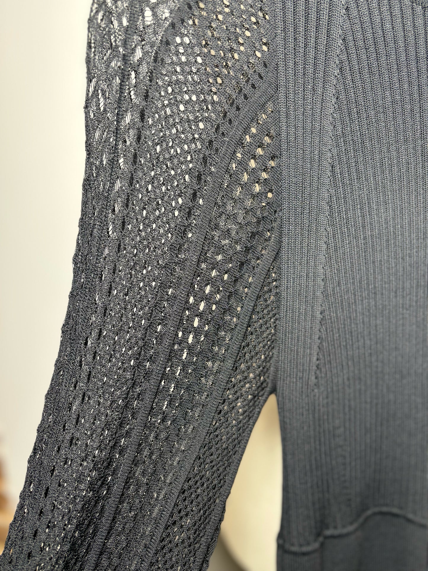 Women Size 8 Me + Em Black Solid Stretch Knit Dress