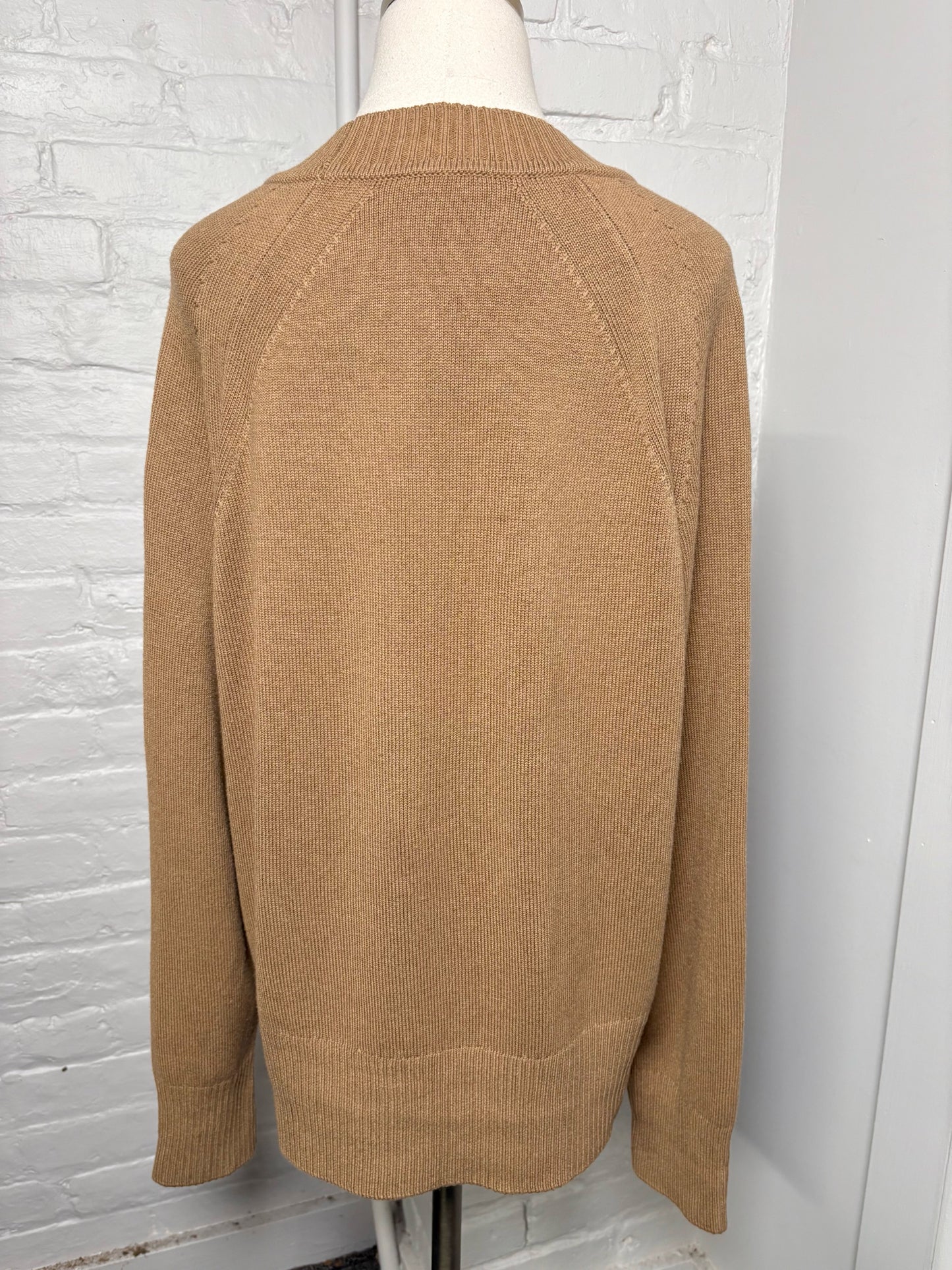 Women Size L Joseph Brown Solid Silk, cotton, cashmere Sweater