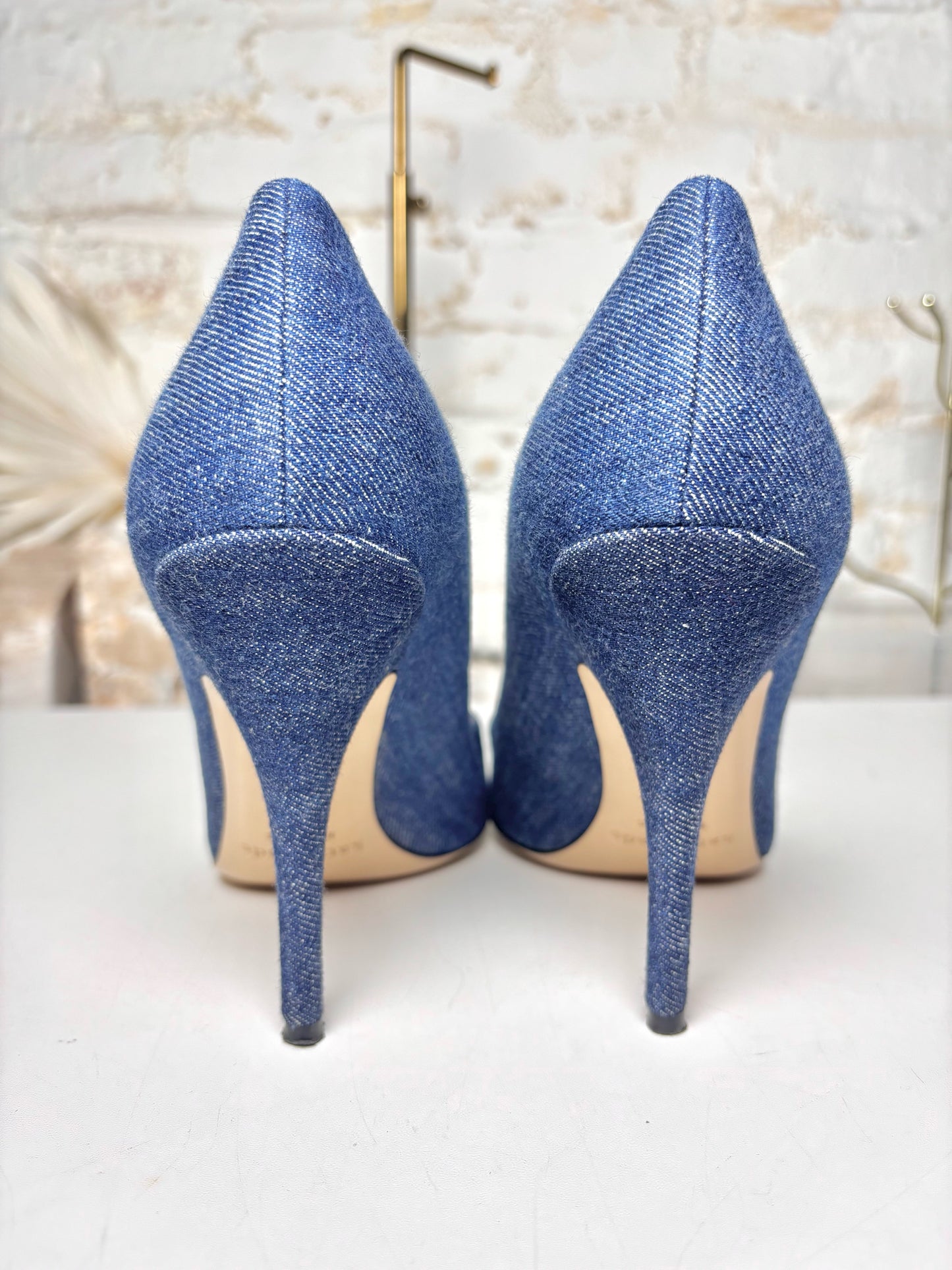 W Shoe Size 9 Kate Spade New York Blue Denim Heels