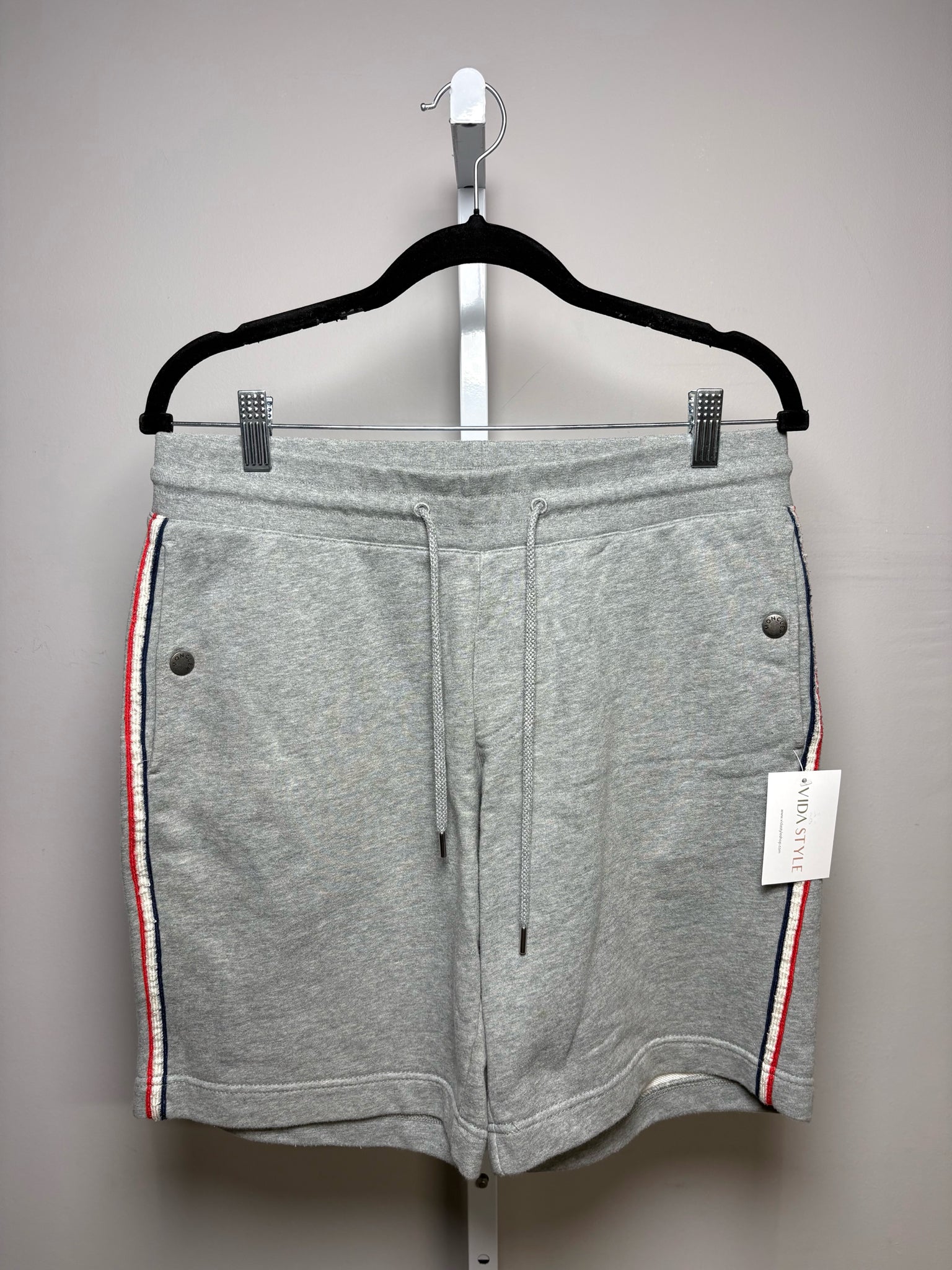 Moncler Gray Pure cotton Stripe Men's Mens Size L Shorts – VIDA