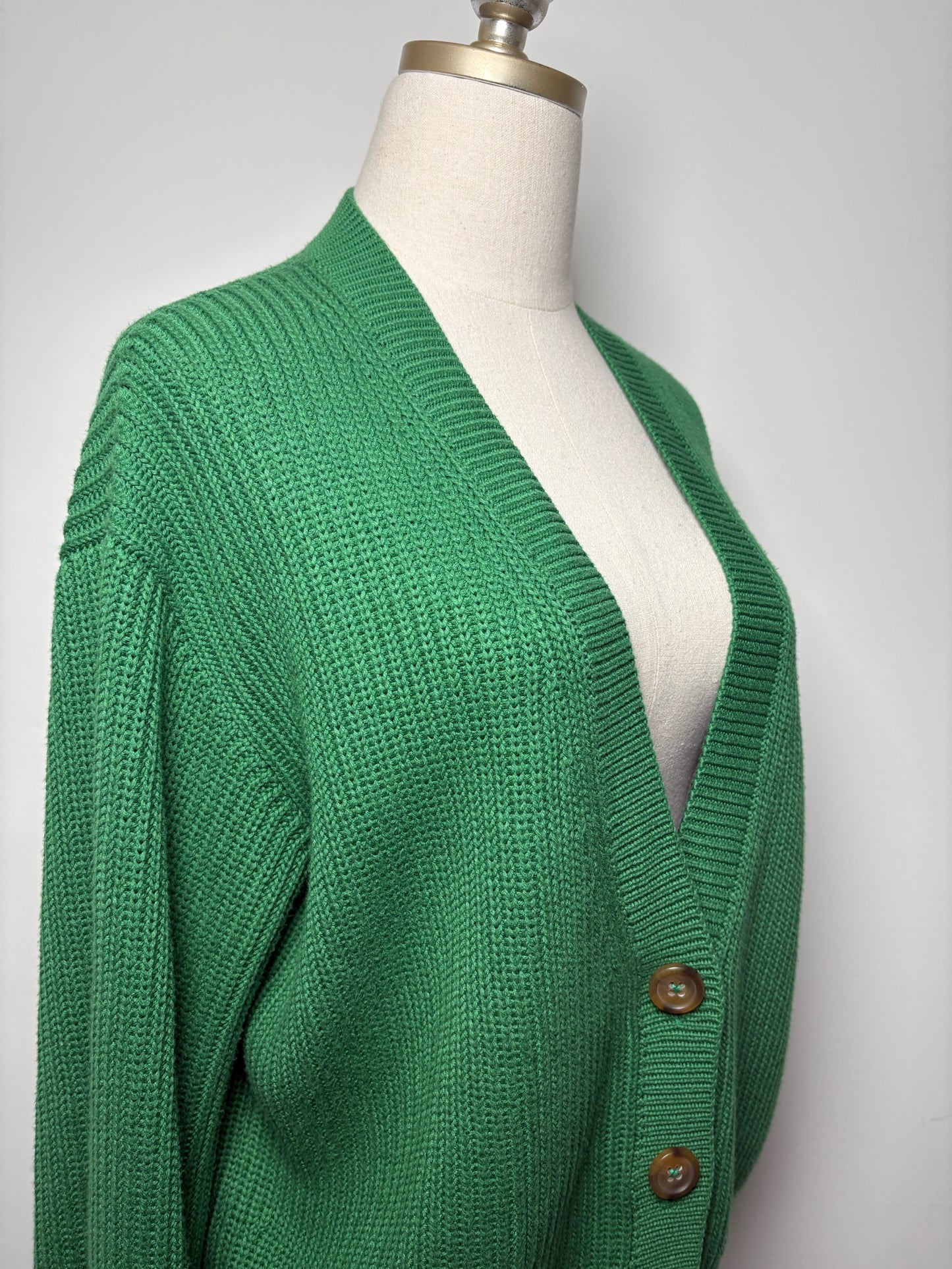 Women Size M Mother Green, White Knitted Cotton, Viscose Pre-owned Sweater