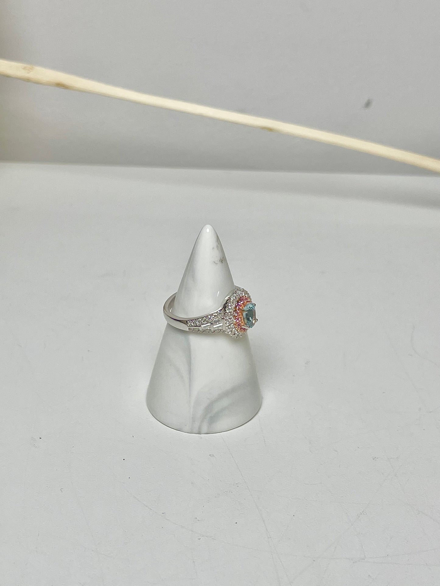 Sterling Silver Beroke Apatite Blue, Pink 7 Ring