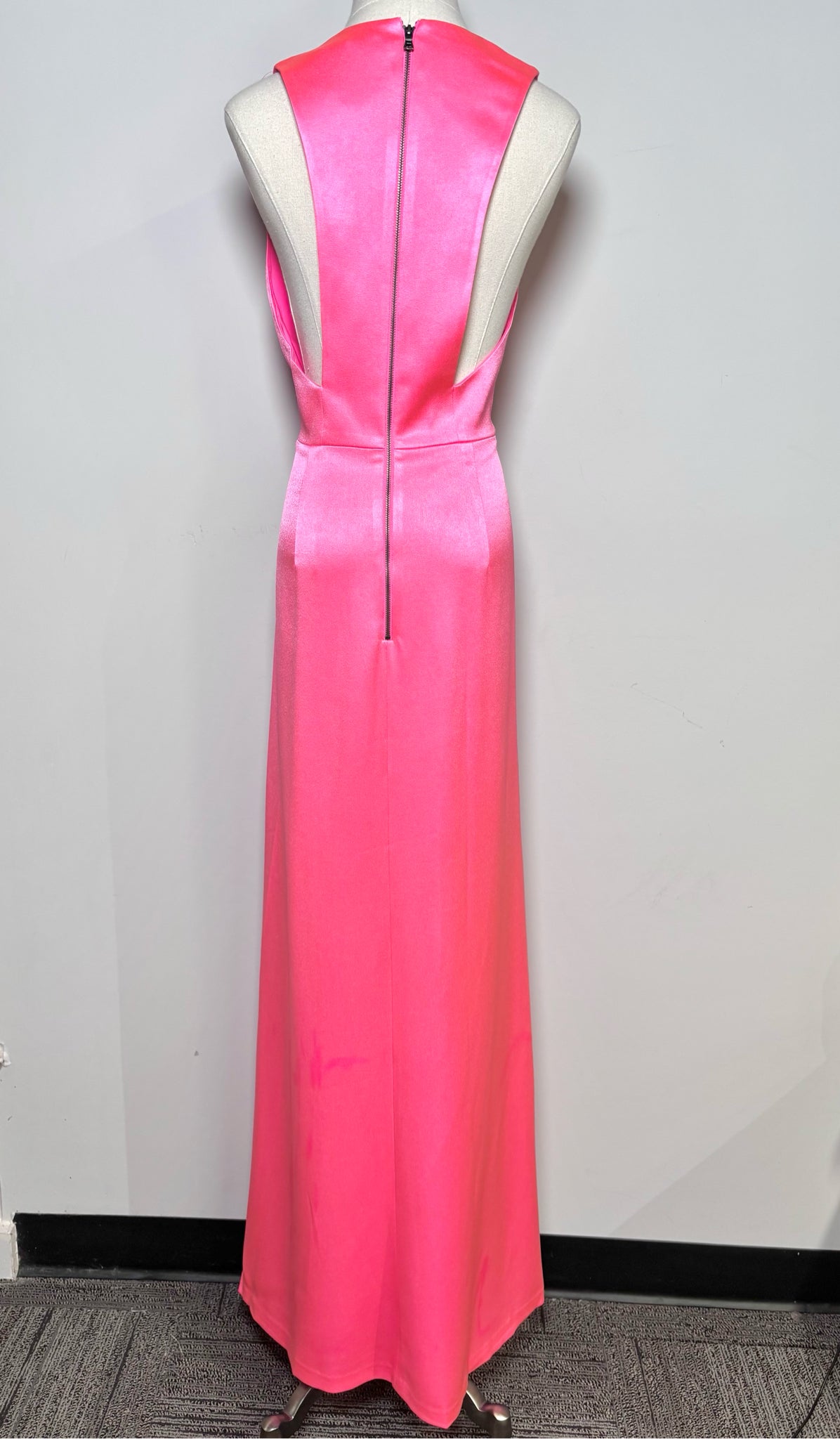 Women Size 8 Alice + Olivia Neon Pink Solid NWT Dress