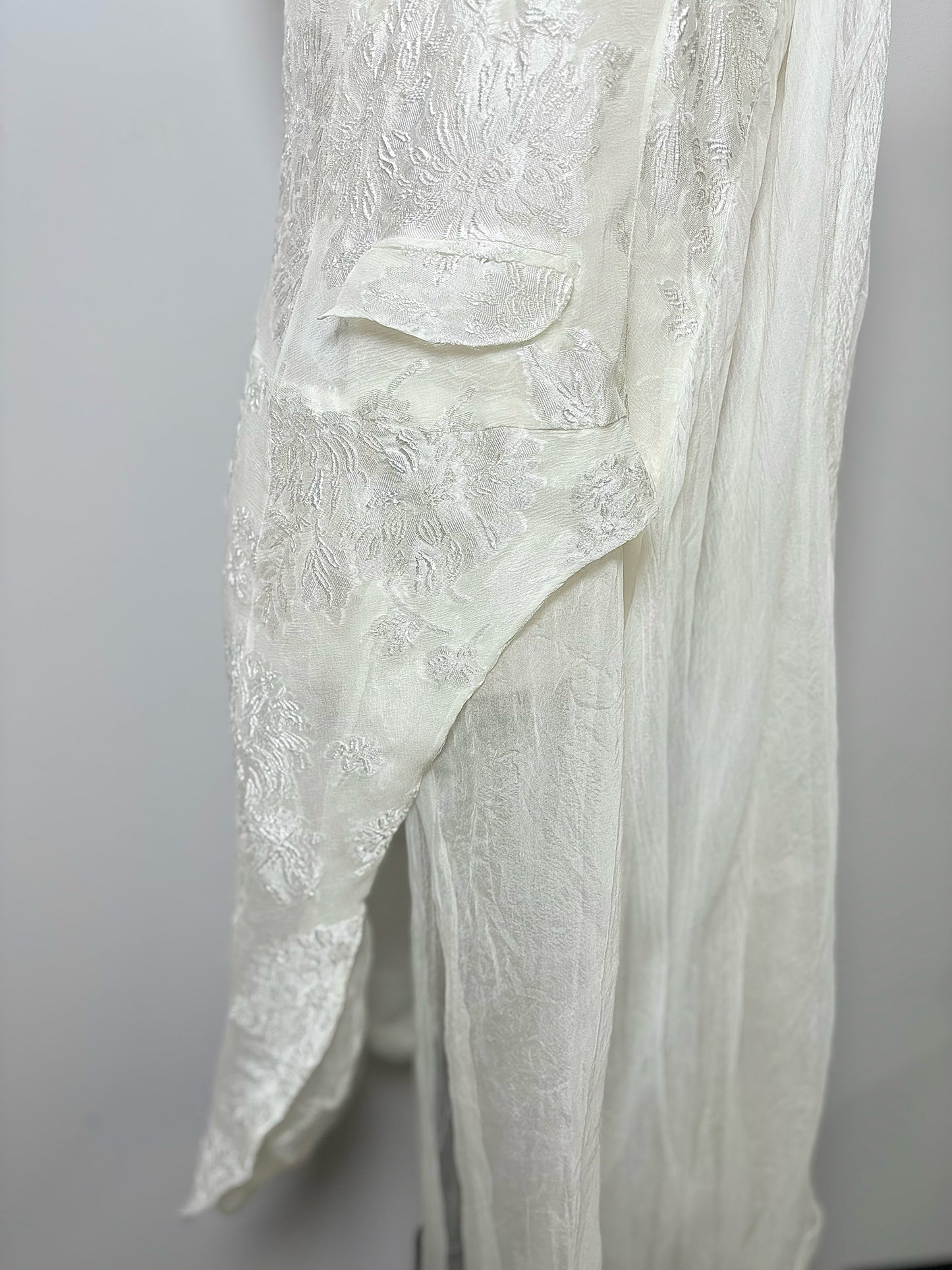 Women Size 38 Marc le Bihan White Silk Blend Blouse