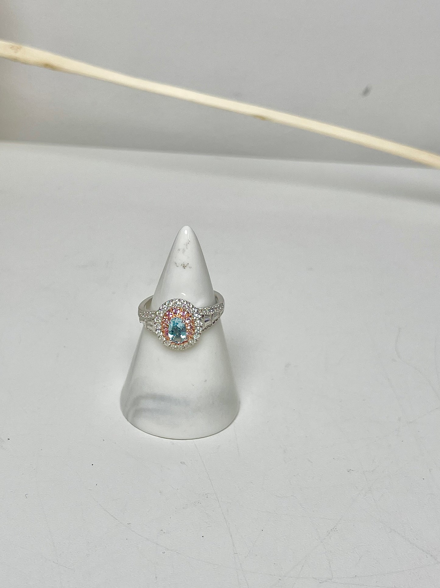 Sterling Silver Beroke Apatite Blue, Pink 7 Ring
