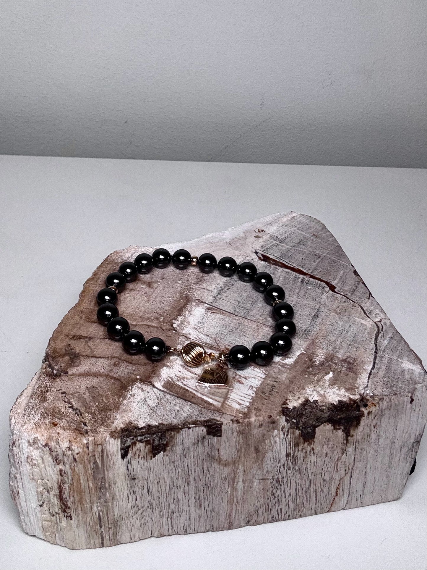 Beneficial Hematite Bracelet 14K Gold