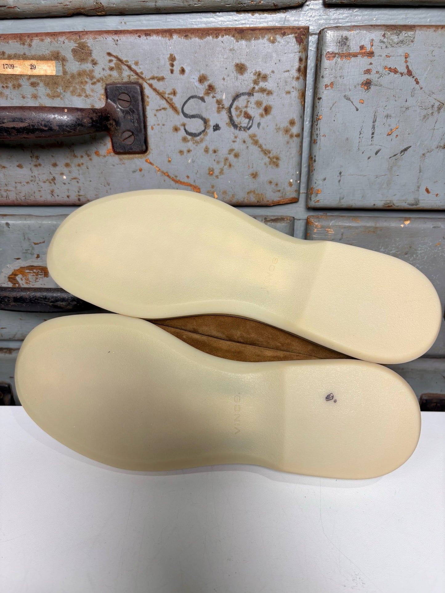 W Shoe Size 7.5 Vince Brown Suede Loafers