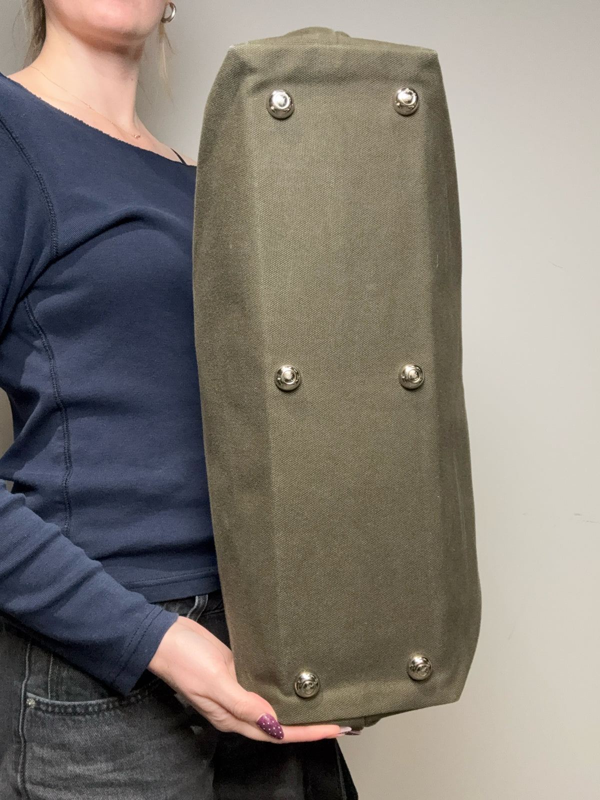 Women's Forestbound ESCAPE Olive Green Canvas Leather Trim NWT Pre-Owned Weekender Tote Bag