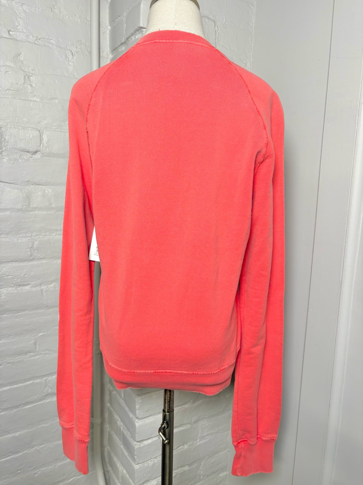 Women Size S Dsquared2 Salmon Graphic Print Water Sports Fun & Games Sweatshirt