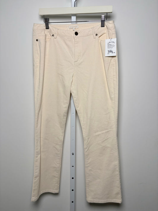 Women Size 30 (10/L) Ann Mashburn Cream Solid Pants