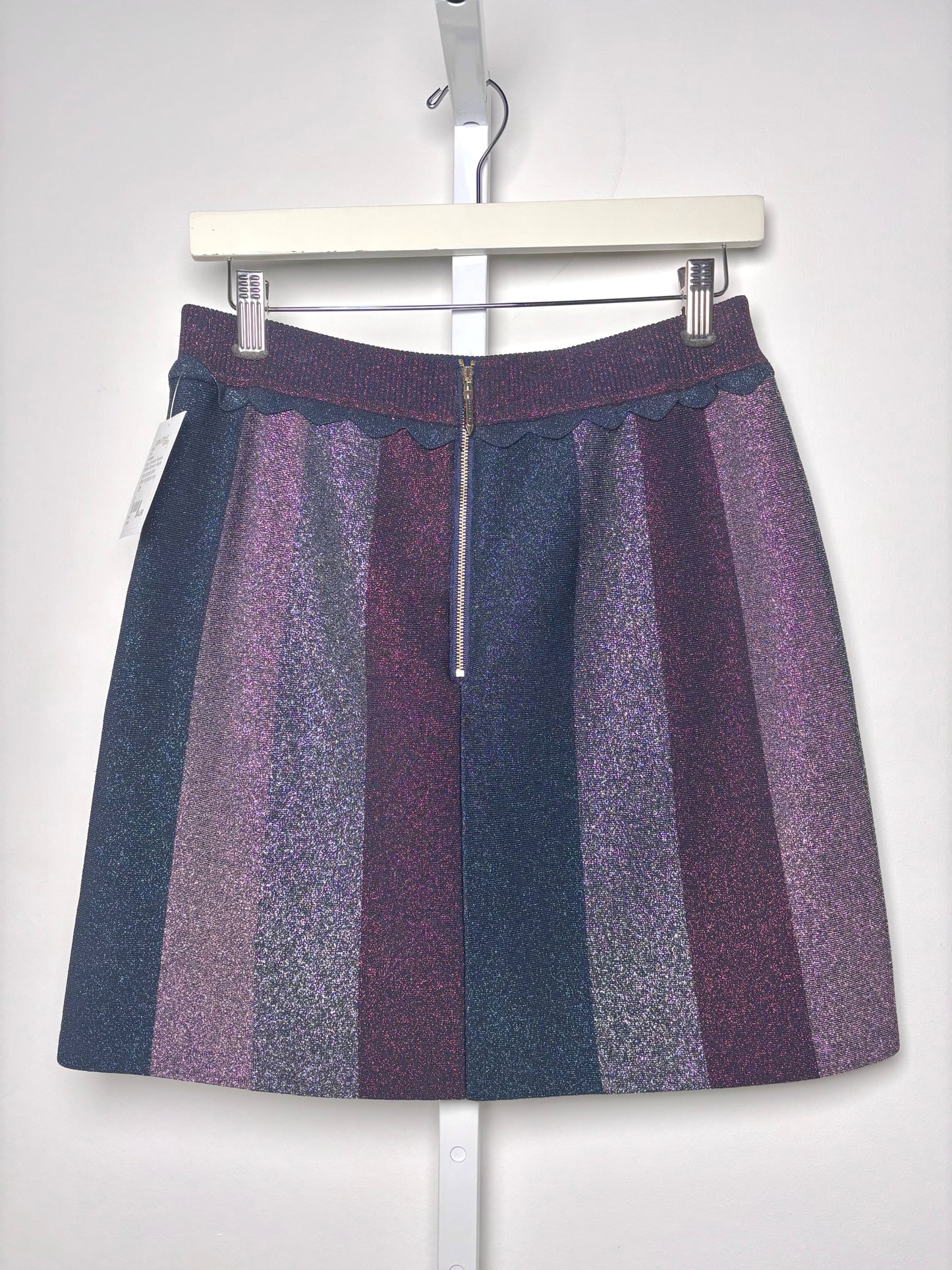 Women Size 2 Ted Baker Navy Colorblock Skirt