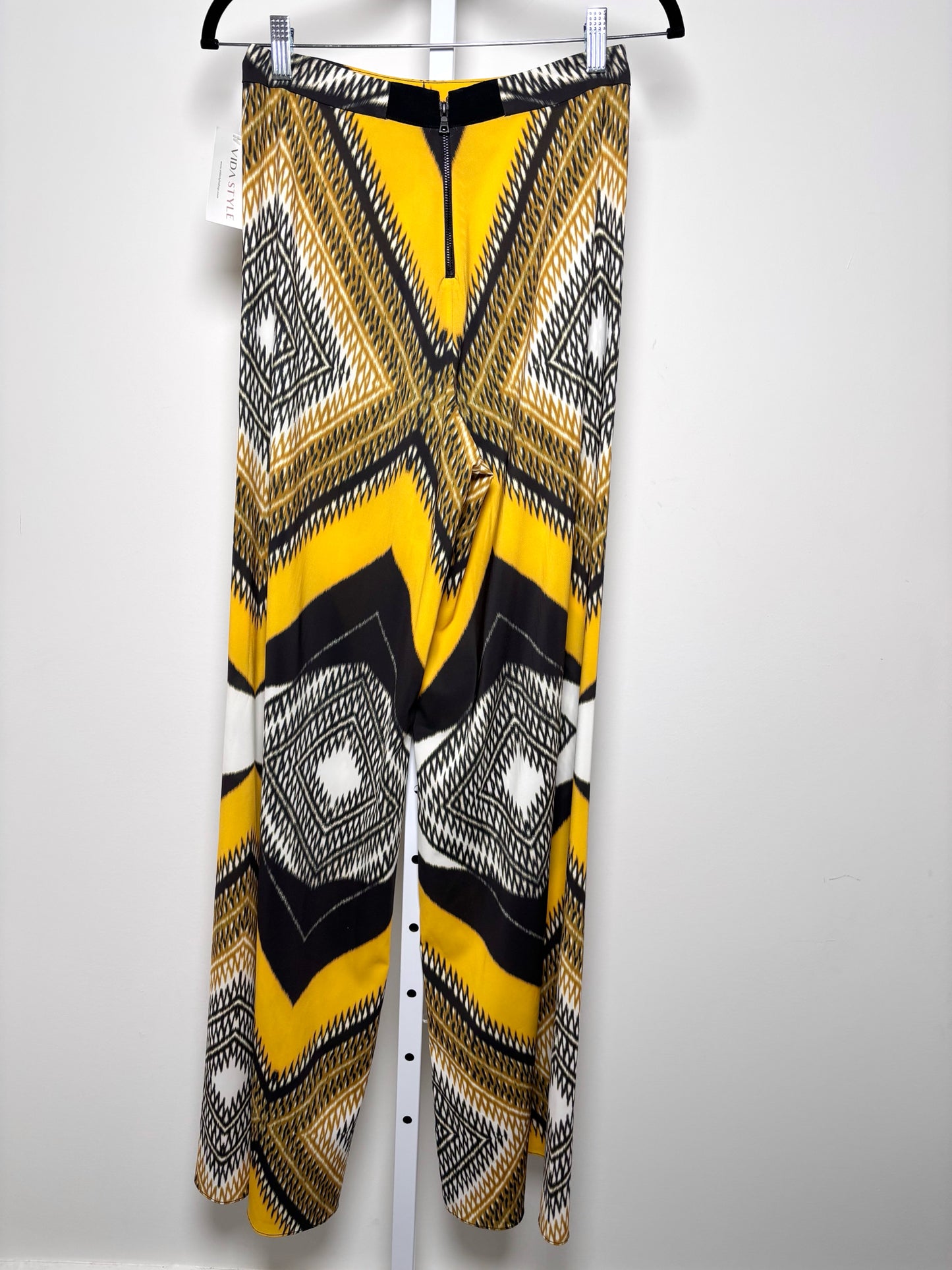 Women Size 2 Alice + Olivia Multi-Color Geometric Polyester Pants