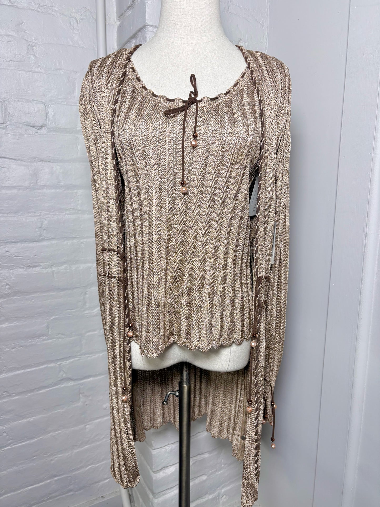 Women Size One Size St. John Beige Knitted Tank Top