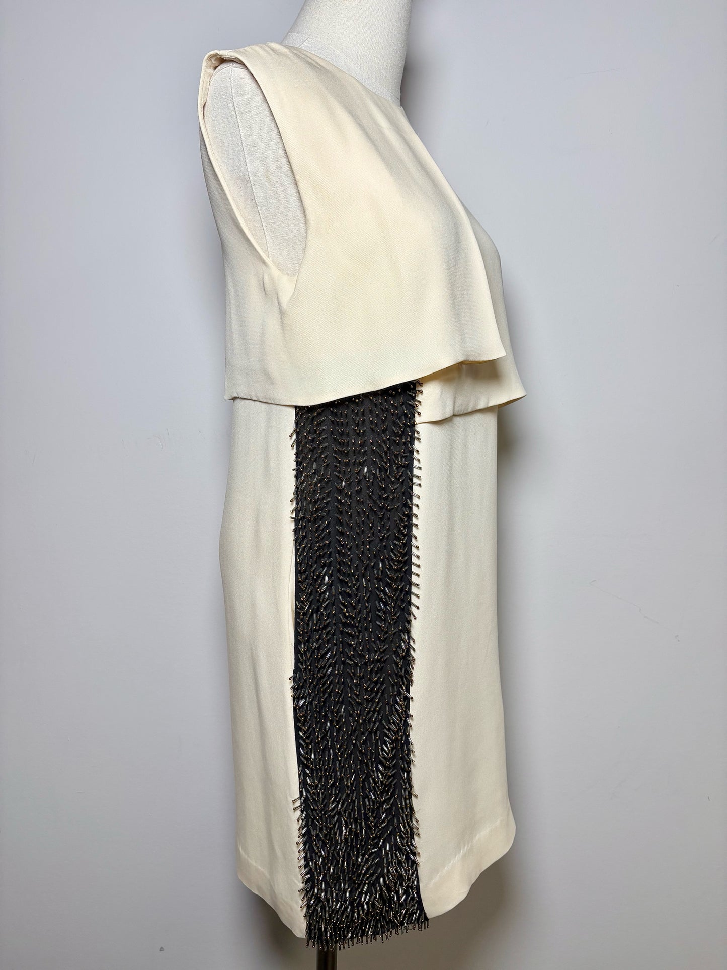 Women Size 2 3.1 Phillip Lim Ivory Beaded Panels NWT Dress
