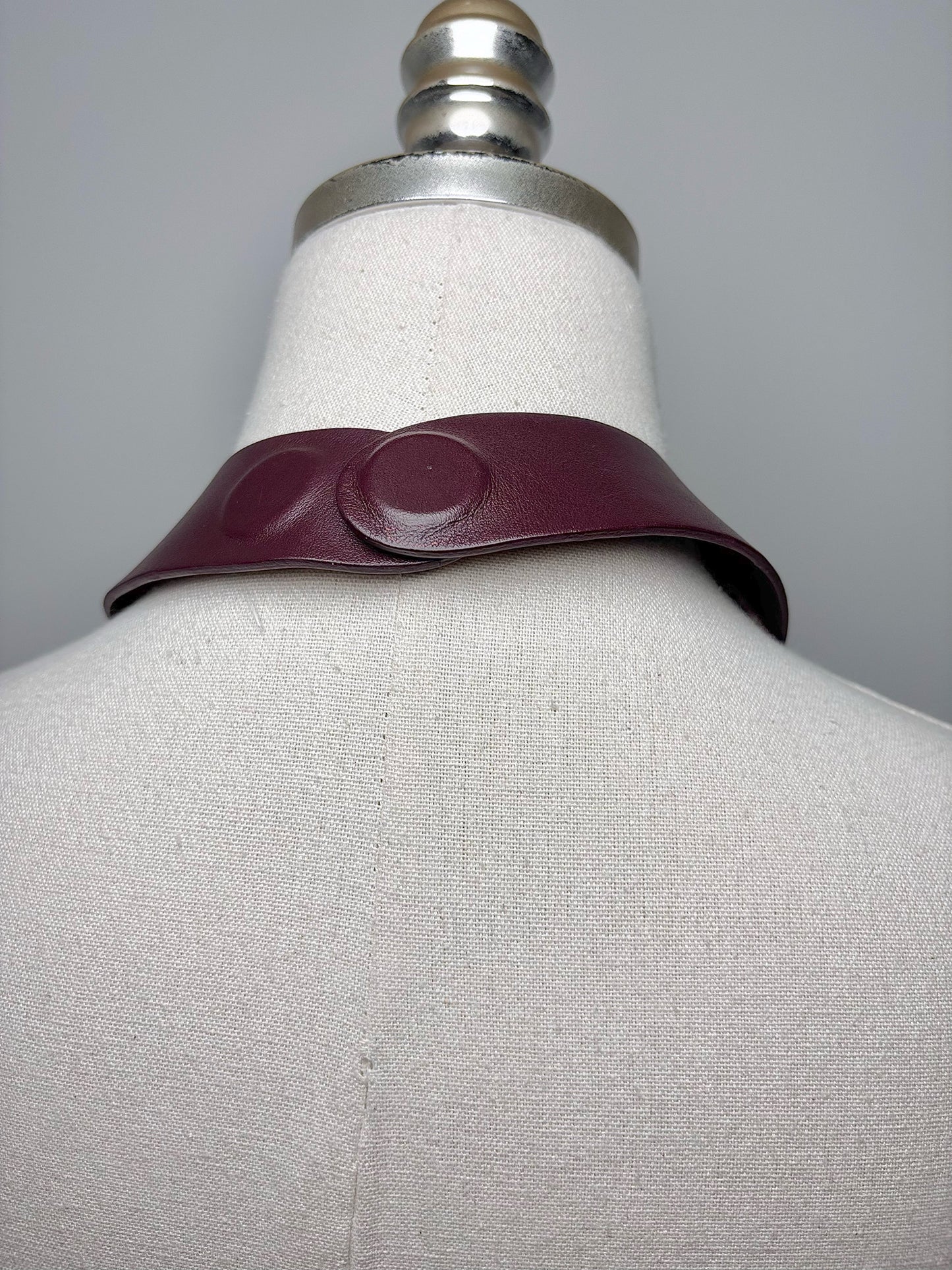 Burgundy Leather, Beads Fairchild Baldwin Beads Necklace