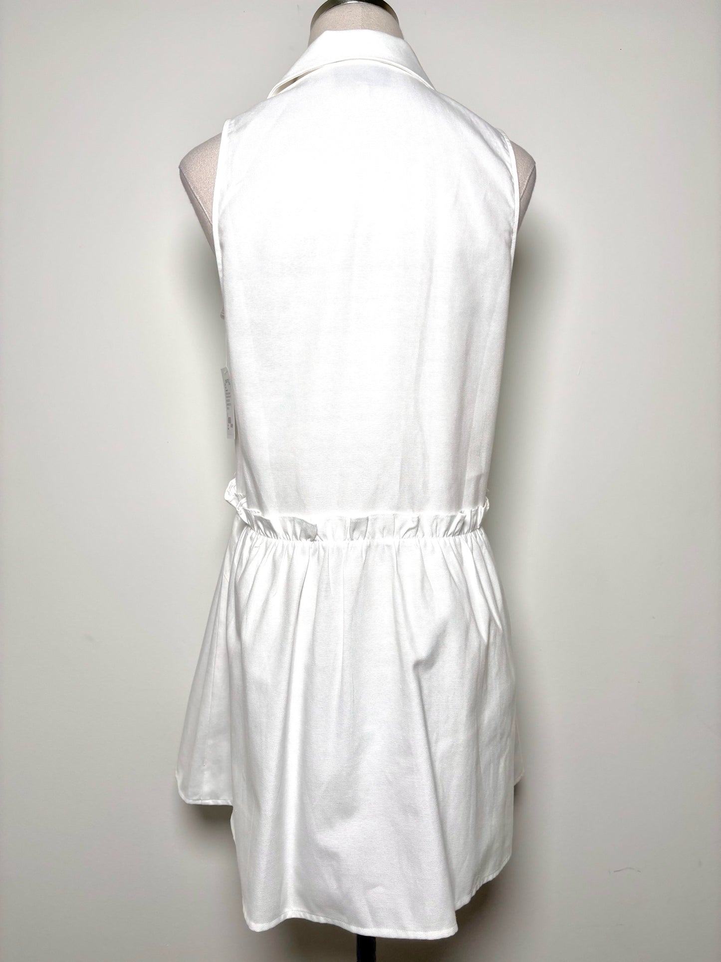 Women Size S Tuckernuck White Solid Cotton Dress
