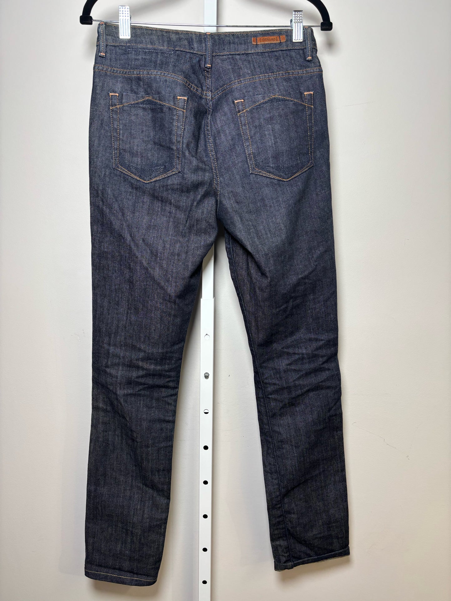 Women Size 28 (6/M) Deneer Black Solid Denim Jeans