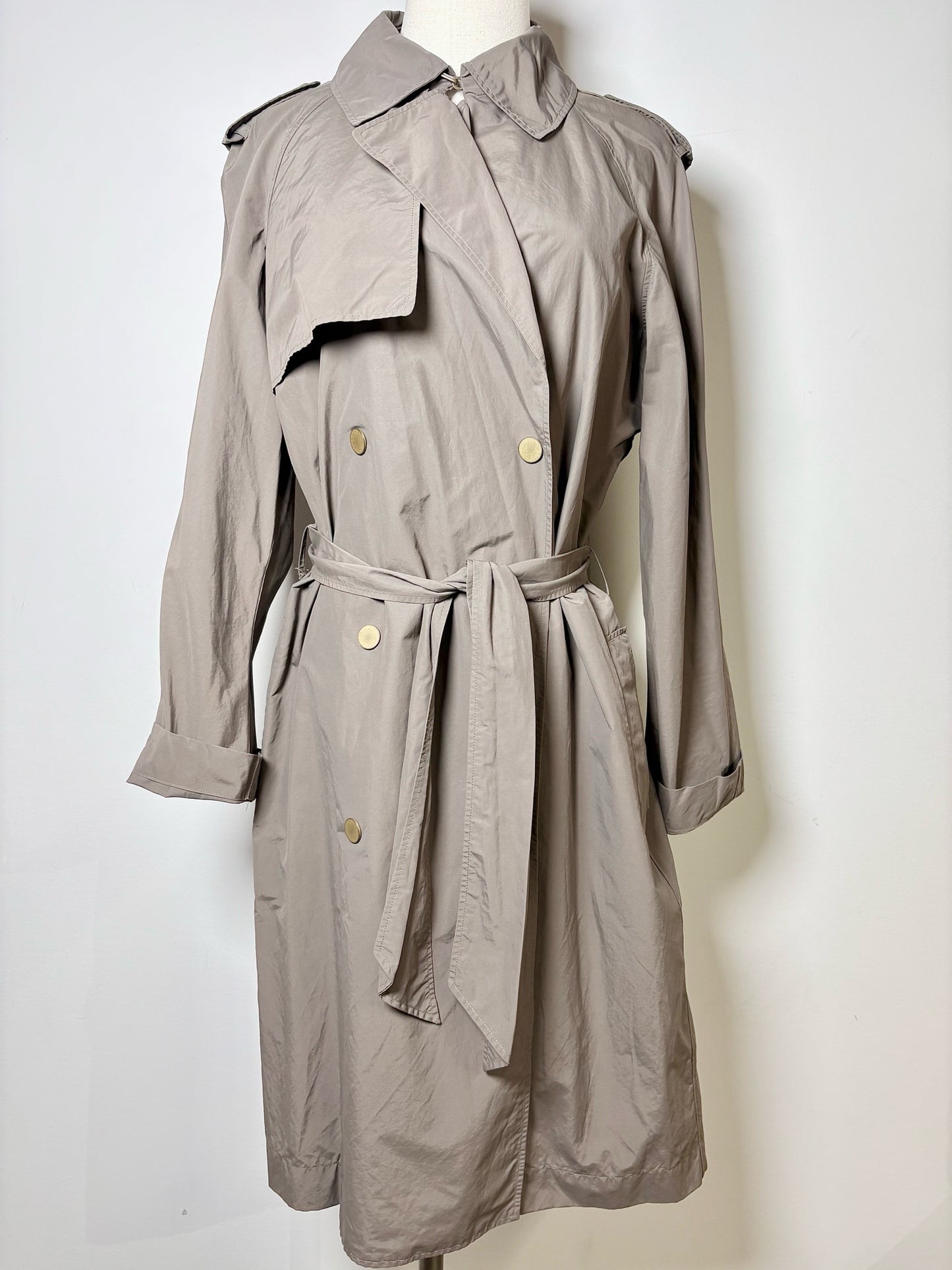 Women Size 12 Lanvin Wood/Brown Rain/Trench Coat