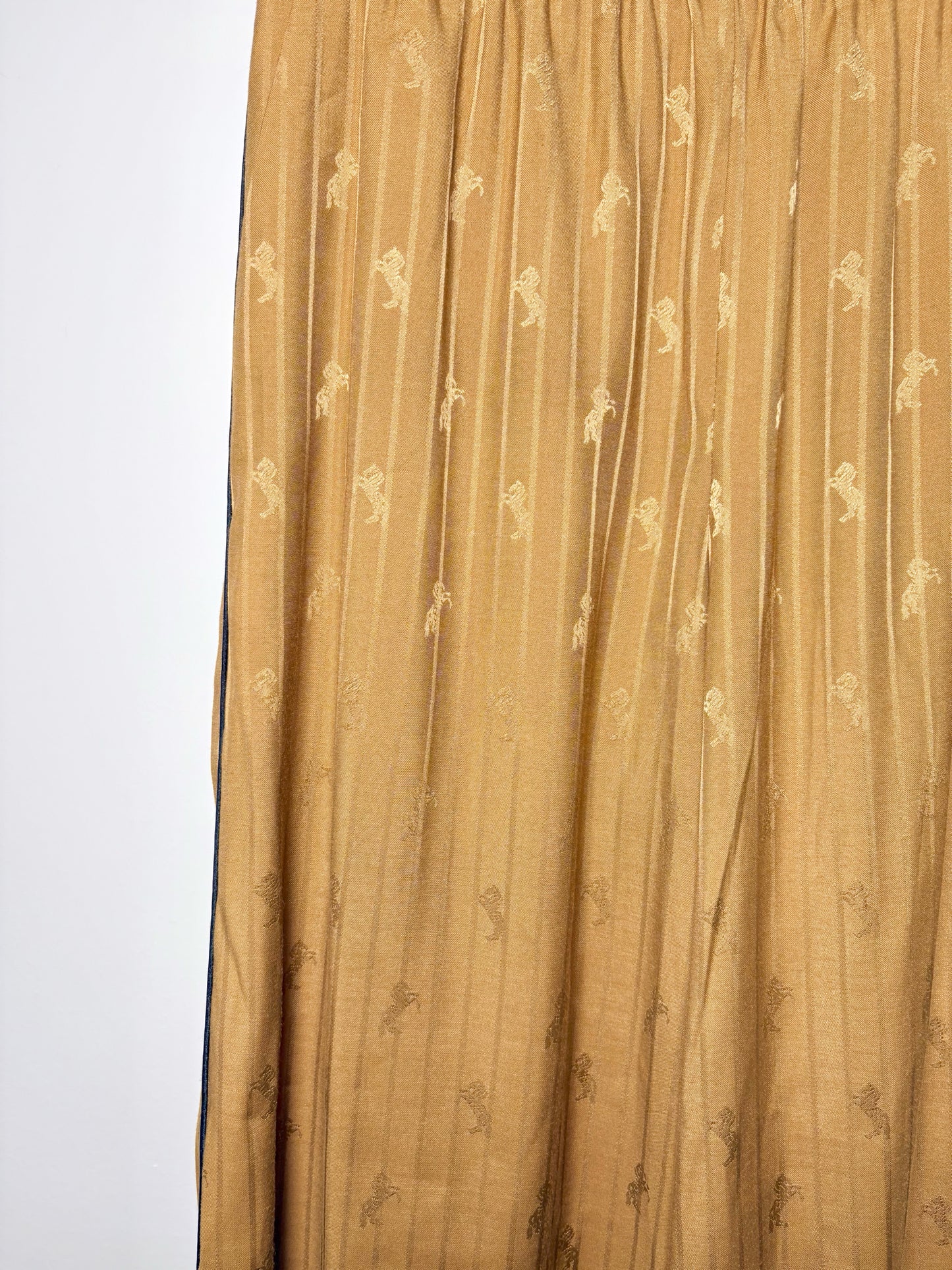 Women Size S/P L'Agence Gold Embroidered Horses Pants