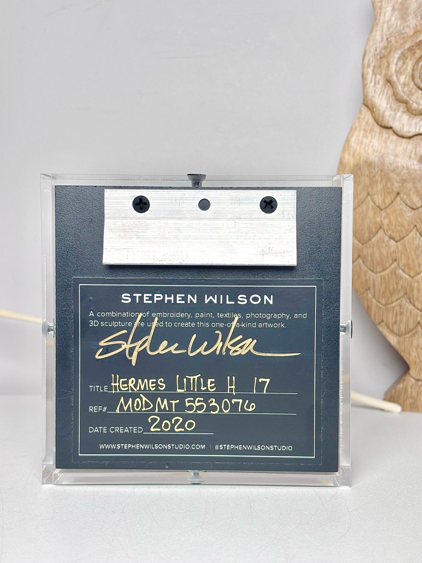 Stephen Wilson Frame Hermes Butterflies Acrylic Shadow Box