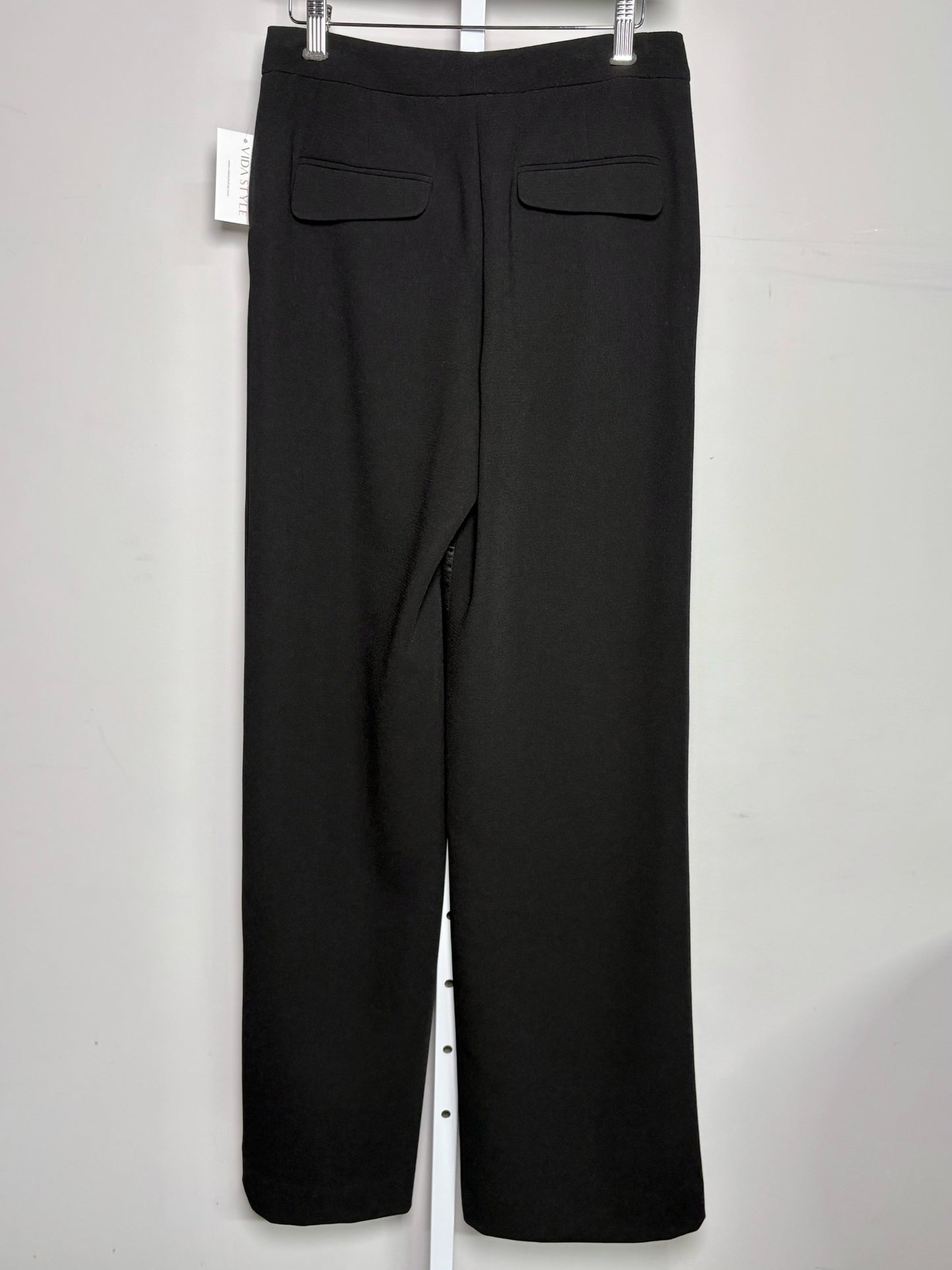 Women Size 2 Prabal Gurung Black Tuxedo Flowy Leg Pants
