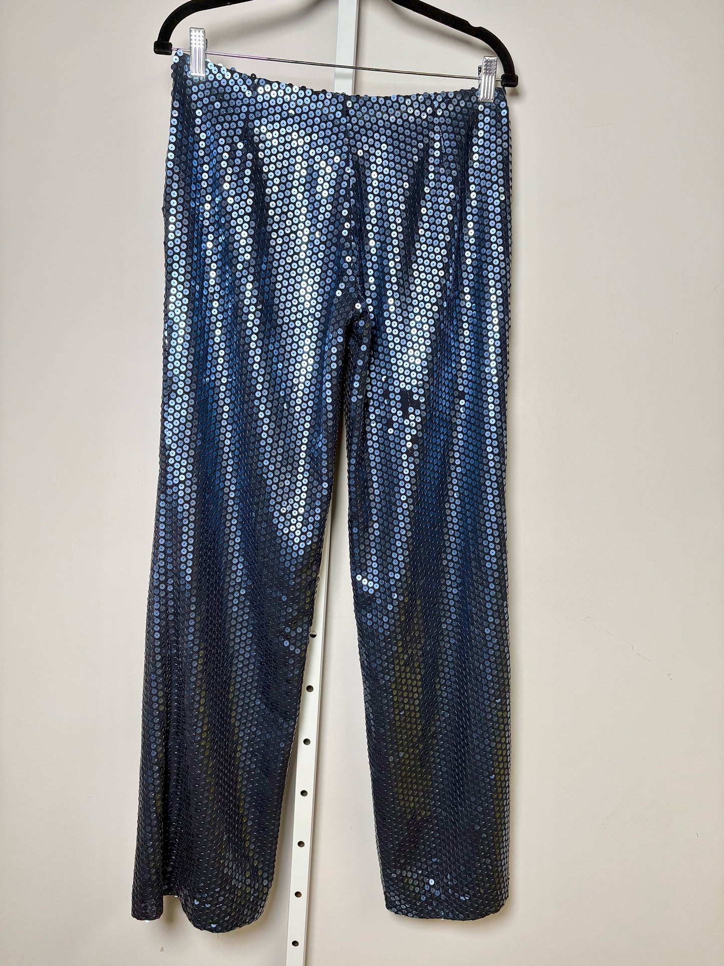 Women Size 42 ( 6 US) L'Altramoda Blue Sequins Suit