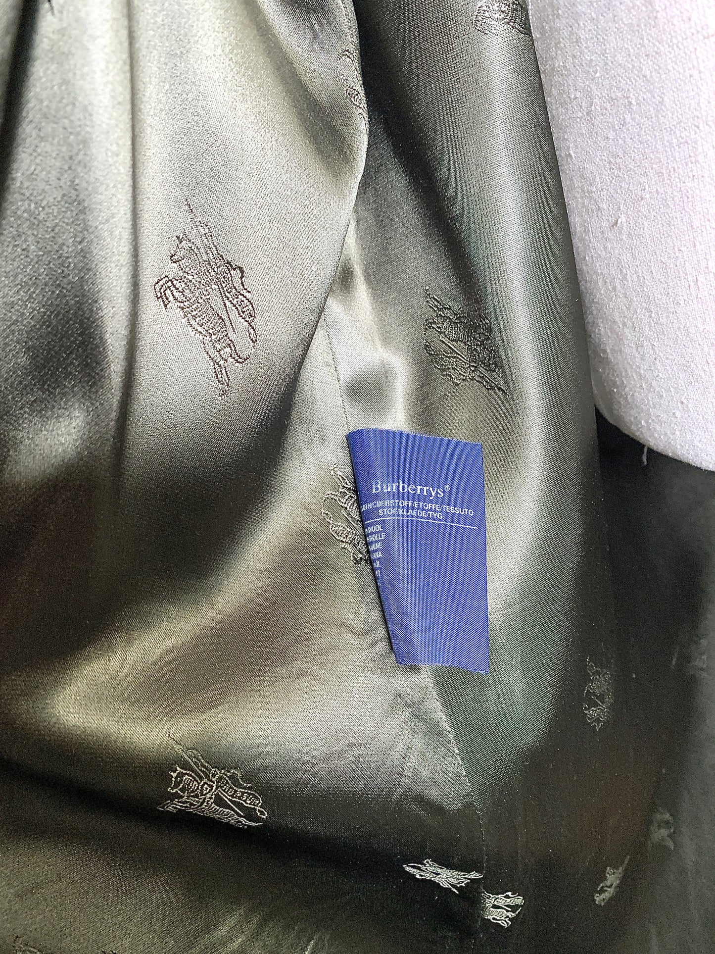 Burberry Hunter Green Wool Solid Men's Size XL Long Coat