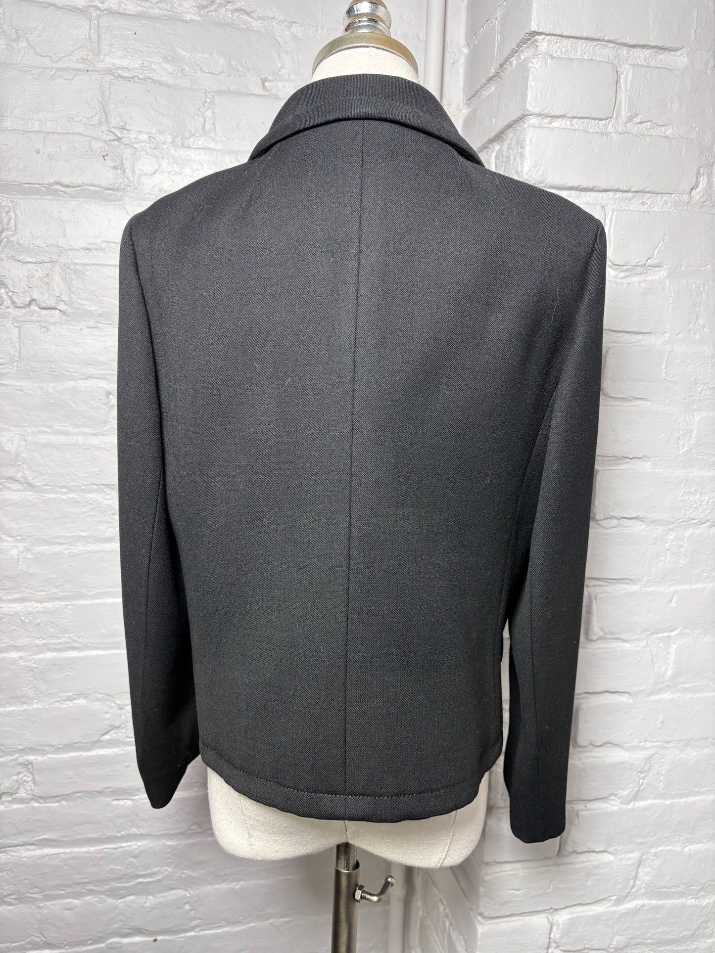 Women Size M (Estimate) Elizabeth Arden Black Solid Vintage Suit