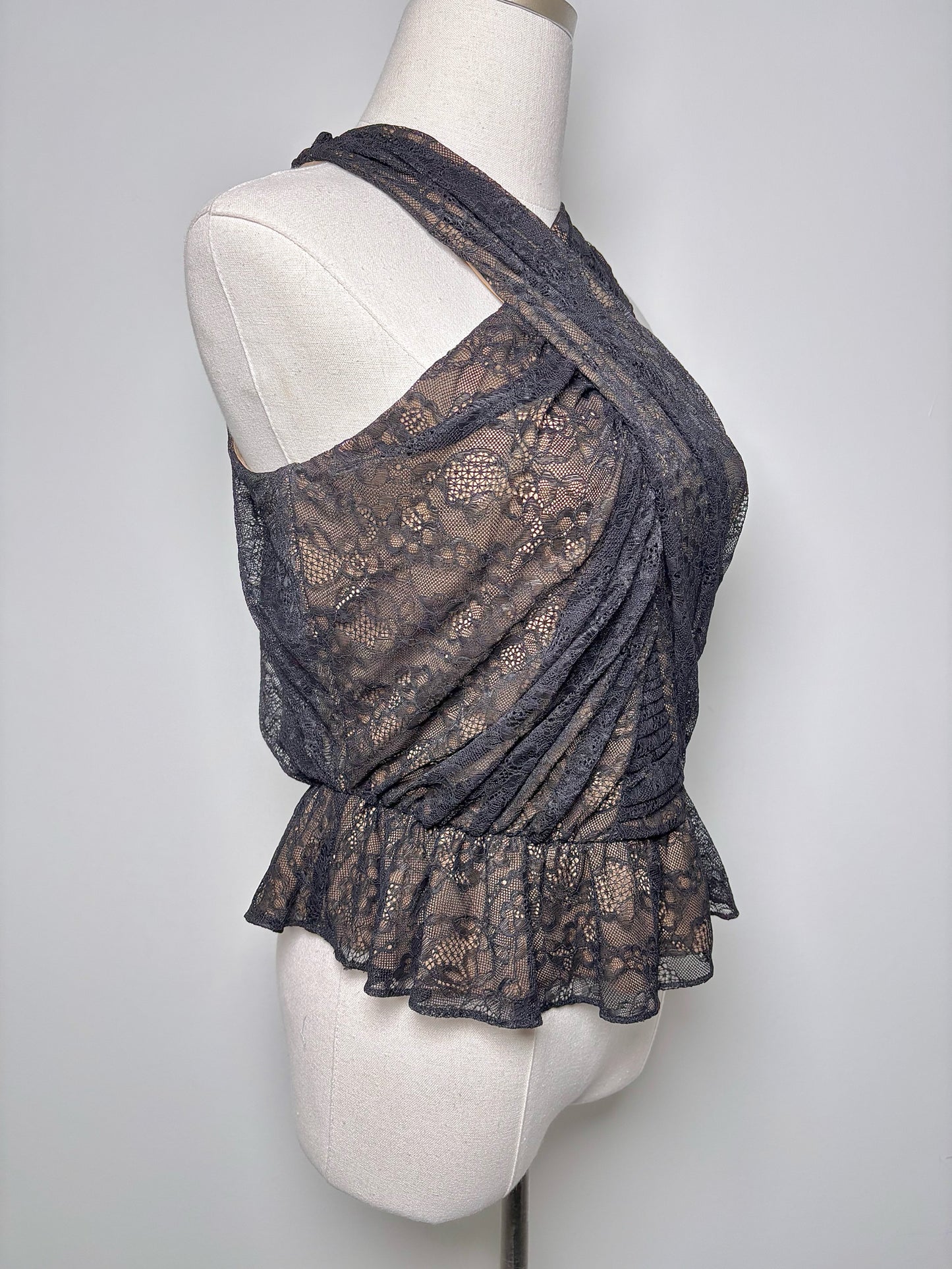Women Size 2 Veronica Beard Black Lace NWT Kailani Top