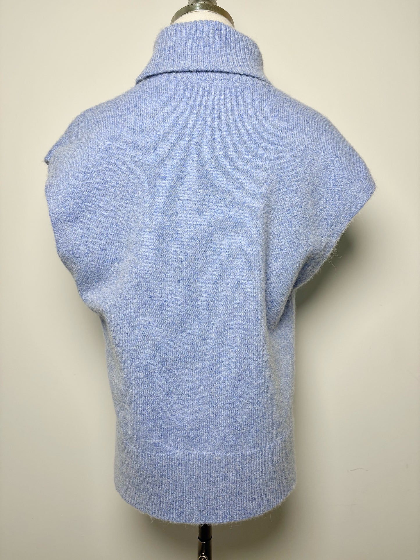 Women Size L Tanya Taylor Cornflower Blue Solid Alpaca Sweater