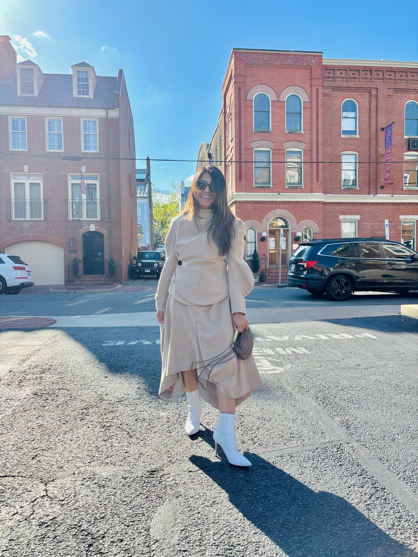 Women Size 6 Vivienne Westwood Anglomania Khaki Solid Cotton, Elastan Blazer