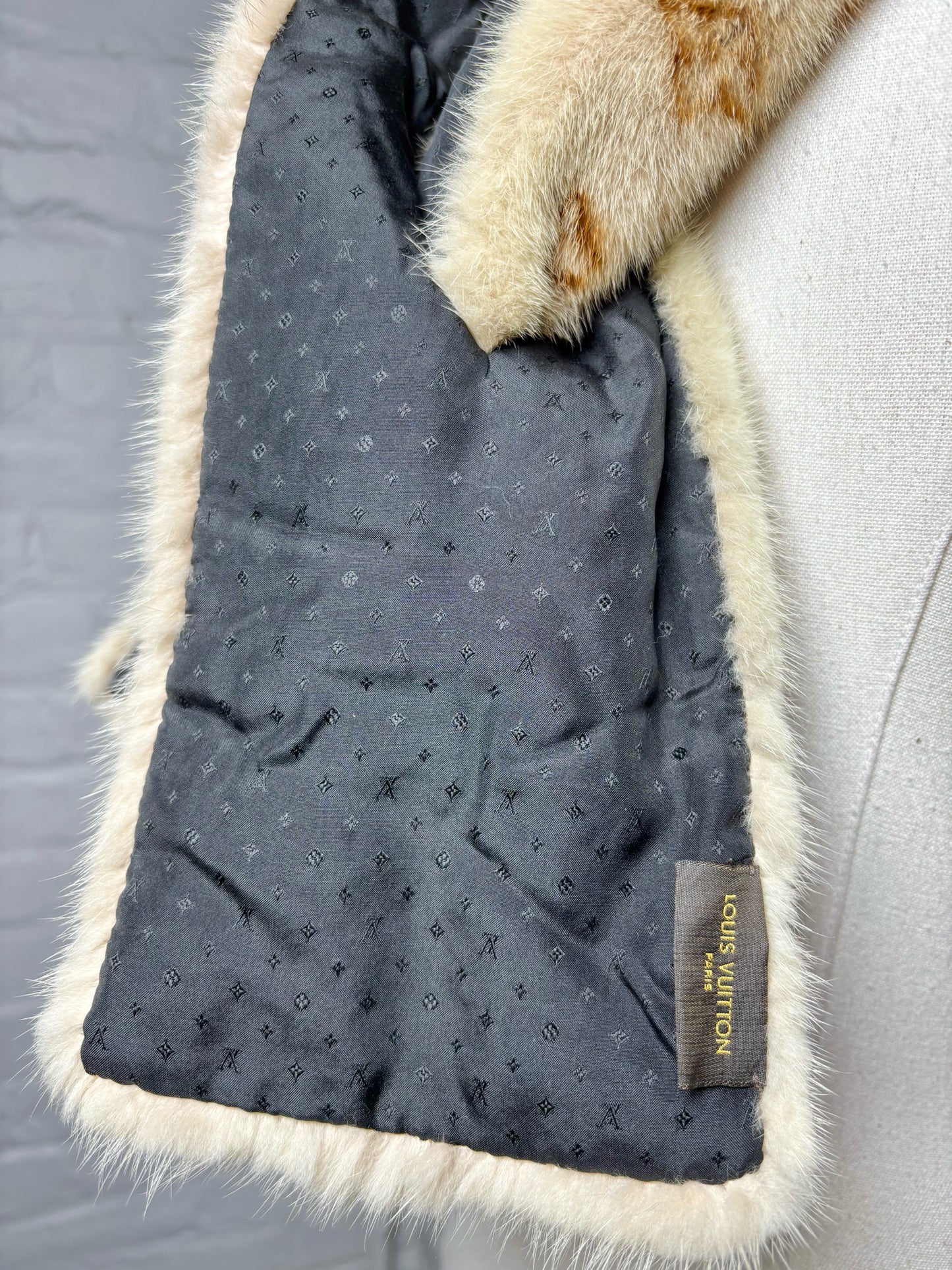 Louis Vuitton Monogram Fur Scarf
