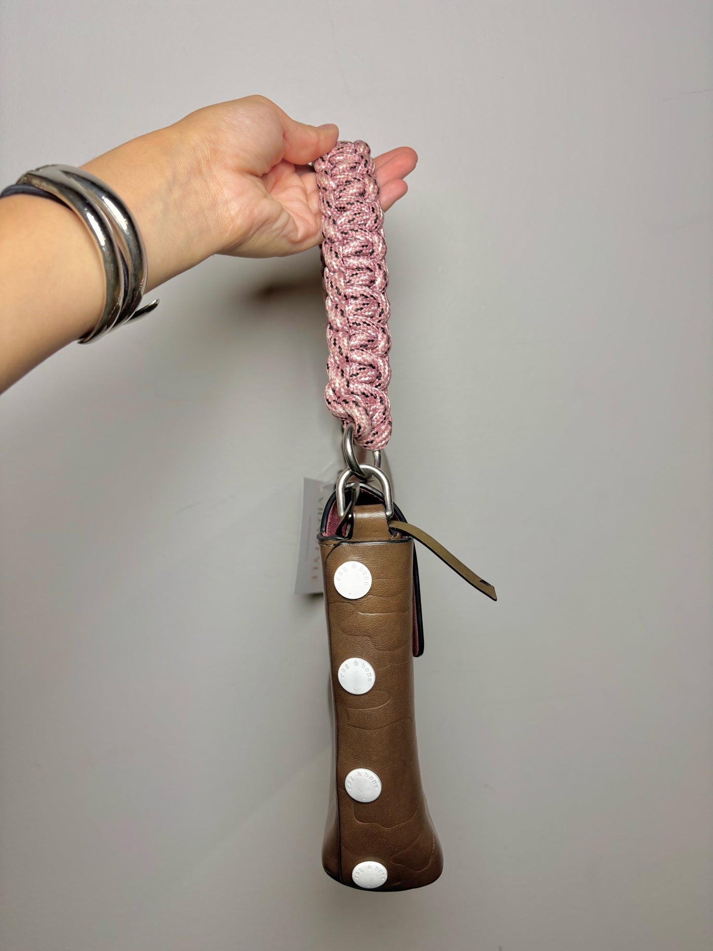 Leather Rag & Bone Atlas Camo Embossed Purse Woven Strap