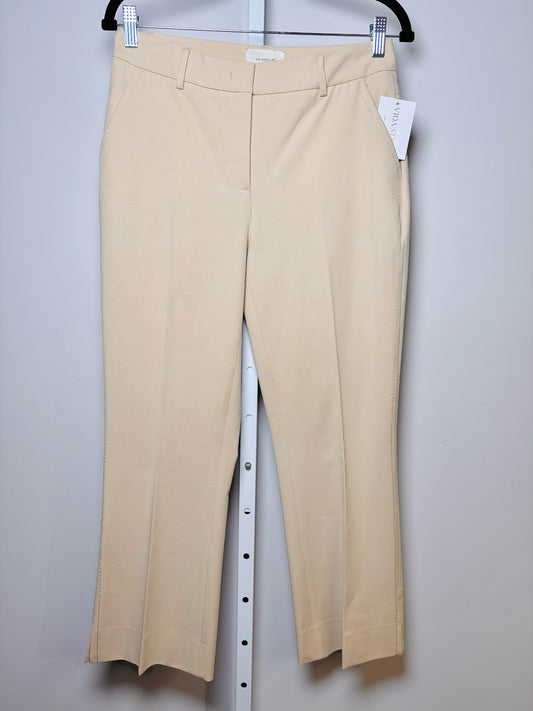 Women Size 42 Via Masini 80 Khaki Solid Pants