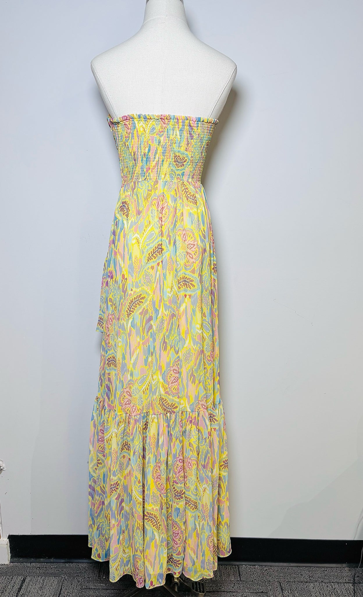 Women Size XXS Ramy Brook Yellow Floral Dress