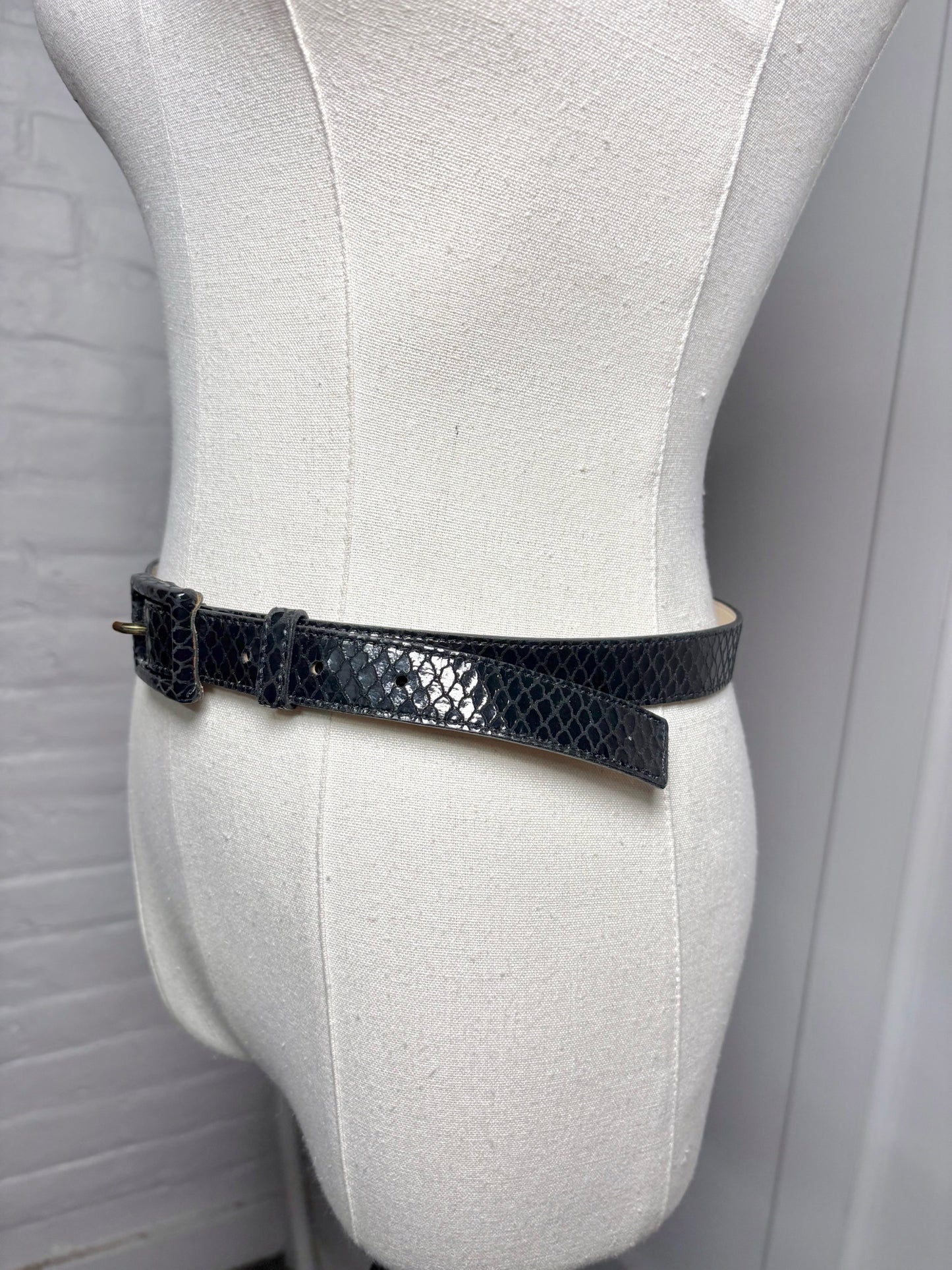 Belt St. John Black Spanish Leather S/4