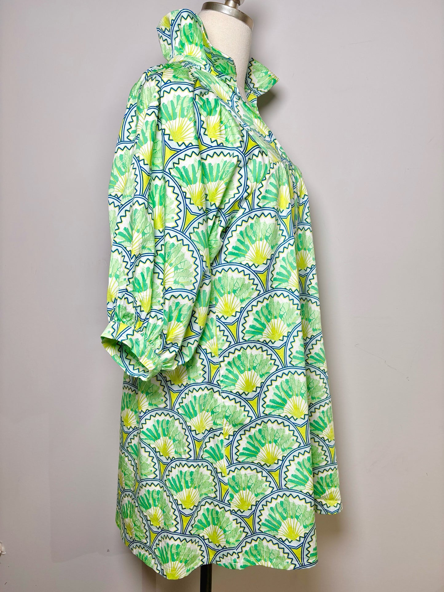 Women Size XS Emily McCarthy Green Print NWT Dress