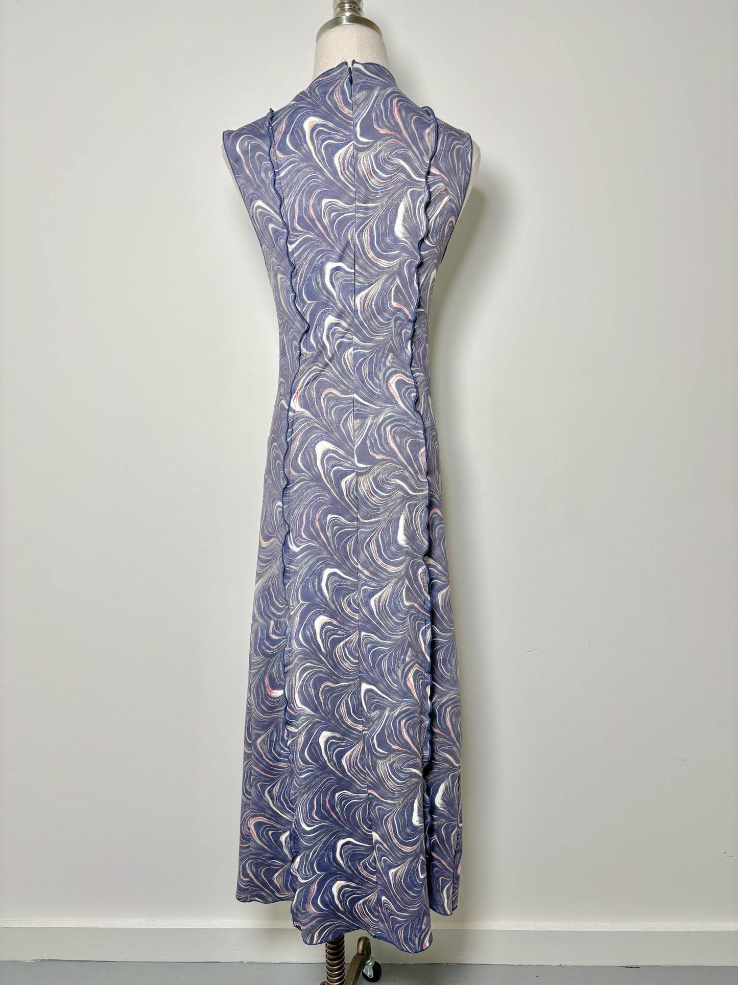 Women Size S SEA New York Blue Marble Nylon, Spandex NWT Dress