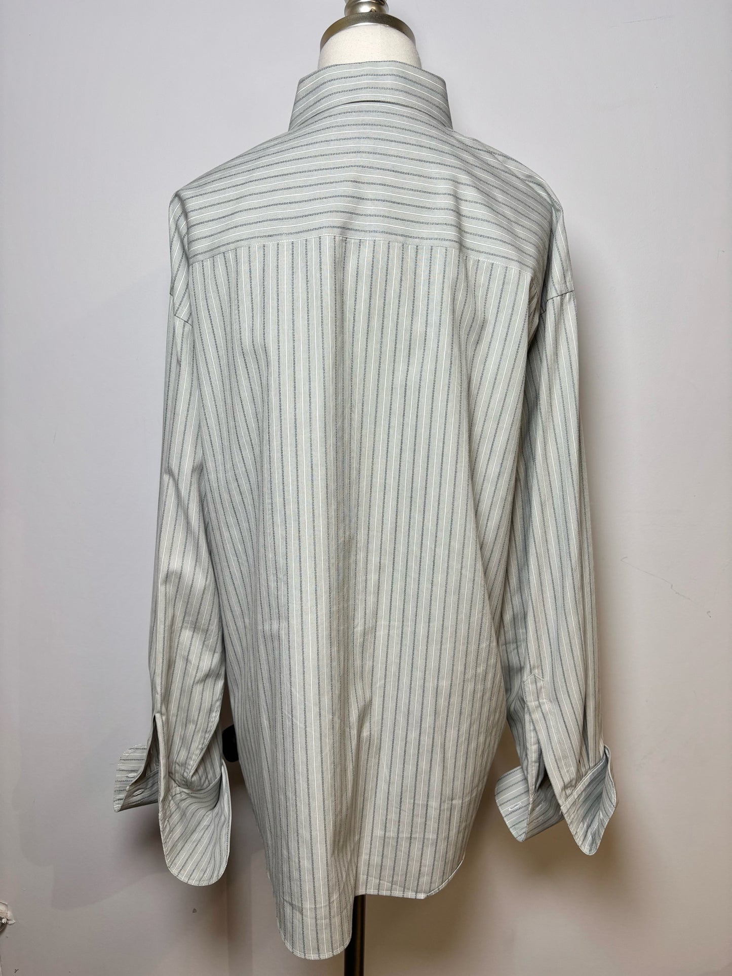 Mens Size XL Yves Saint Laurent Gray Stripe Men's Shirt