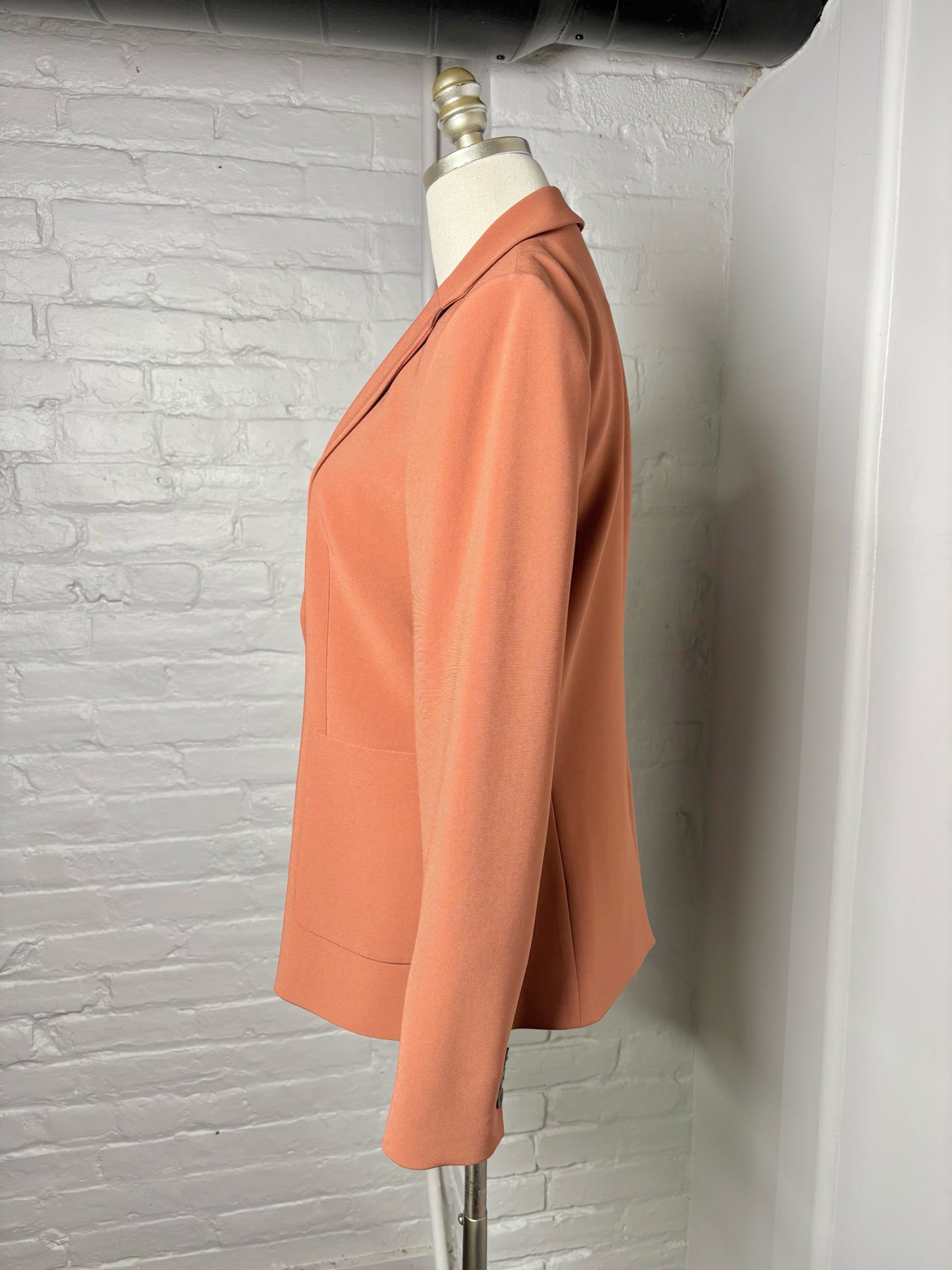 Women Size 6 Theory Terracotta Solid Blazer