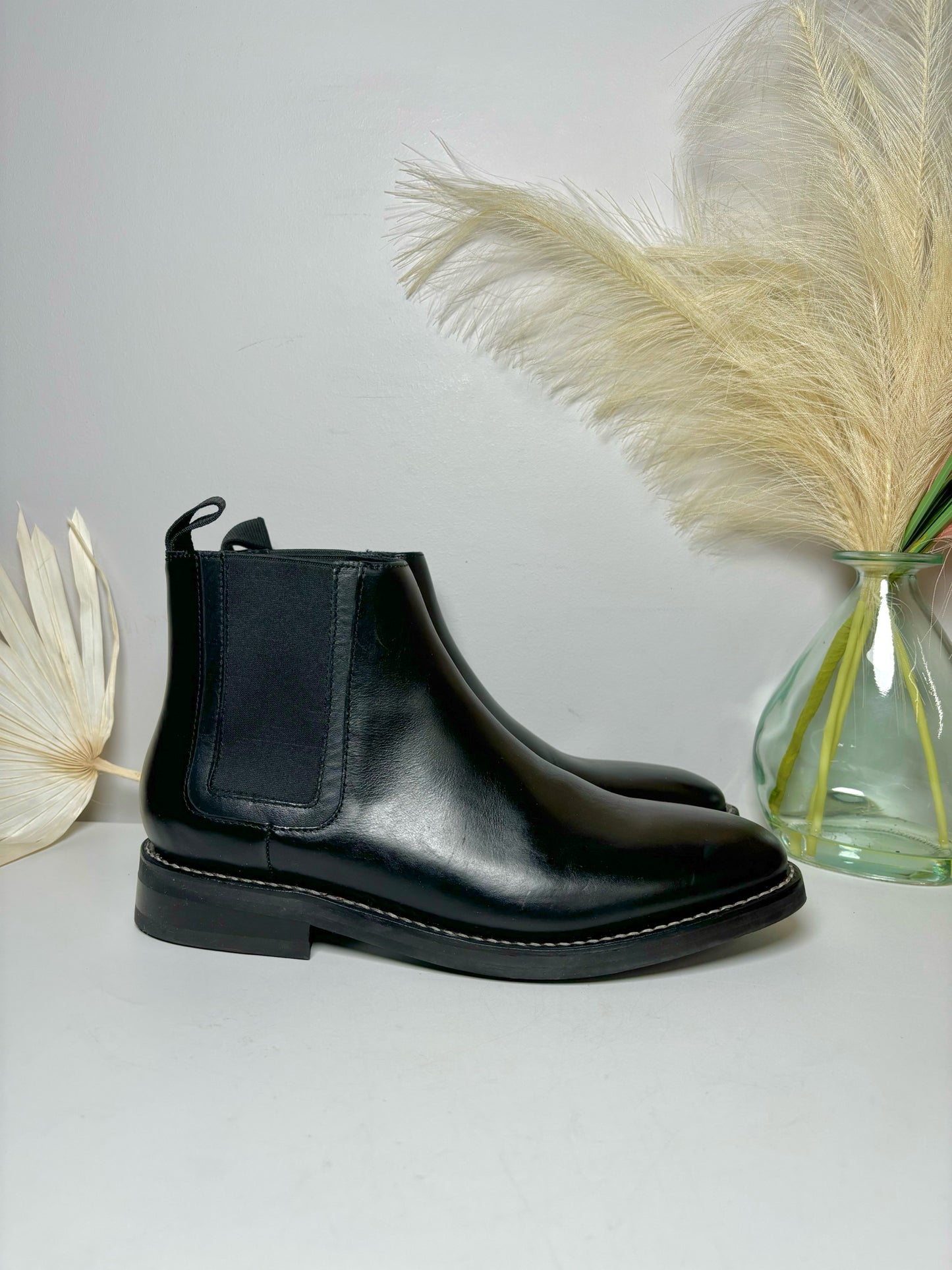 Mens Shoe Size 10.5 Thursday Boot Black Leather Ankle Boots