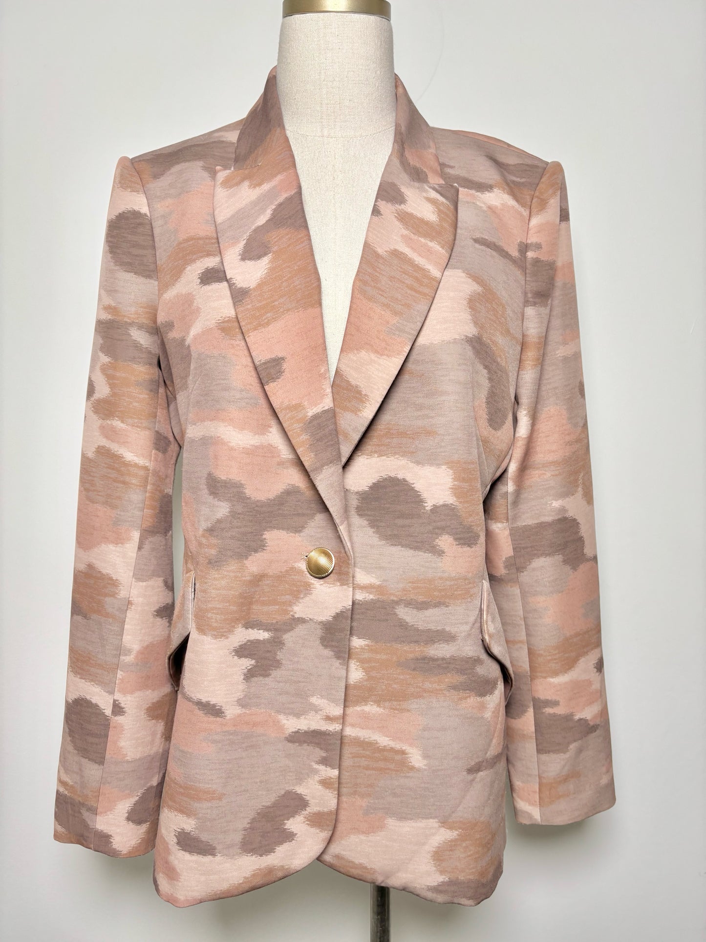 Women Size 8 L'Agence Brown Camoflage Blazer