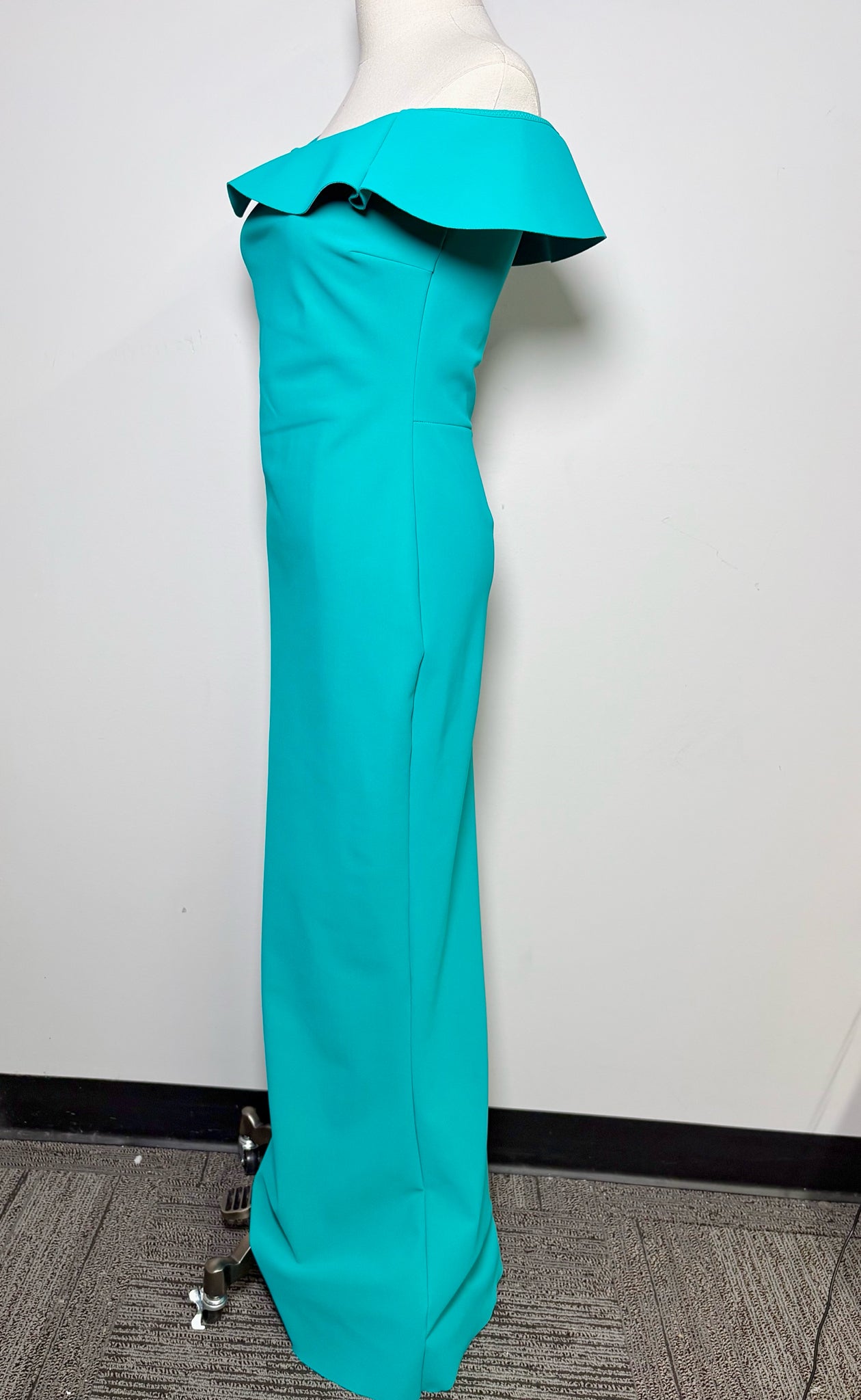 Women Size 40 (2/S) Chiara Broni La Petite Robe Green Solid Gown
