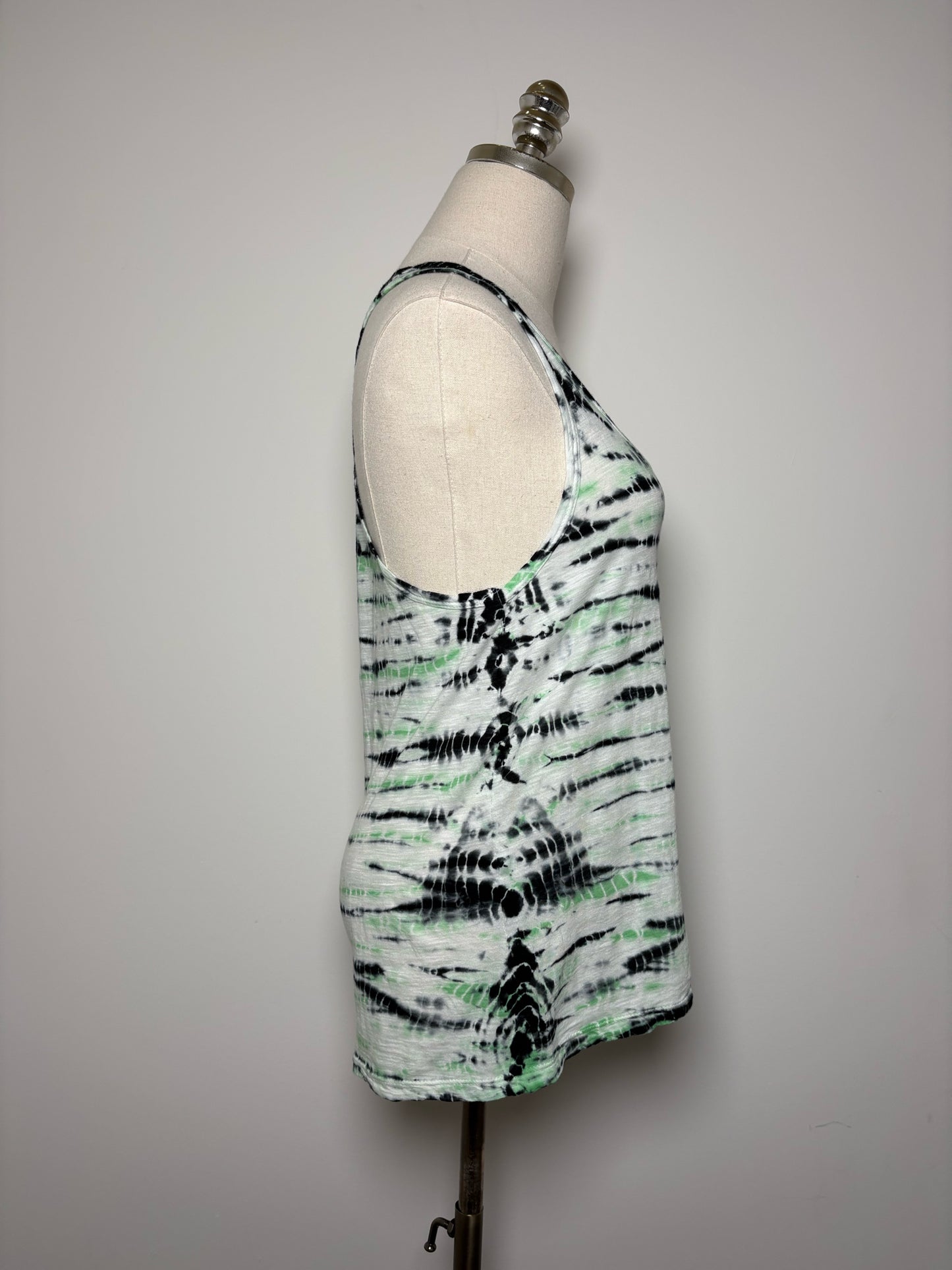 Women Size S Proenza Schouler Black, White, Green Tie-dyed NWT Top