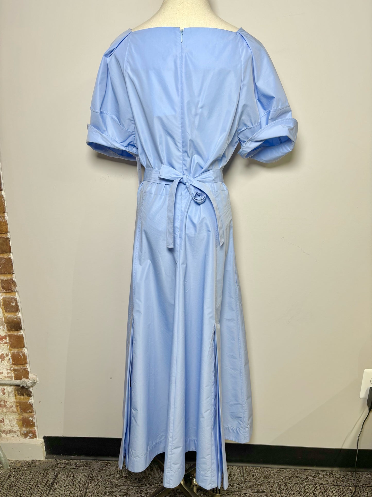Women Size 10 3.1 Phillip Lim Oxford Blue Poplin Cotton Belted Dress