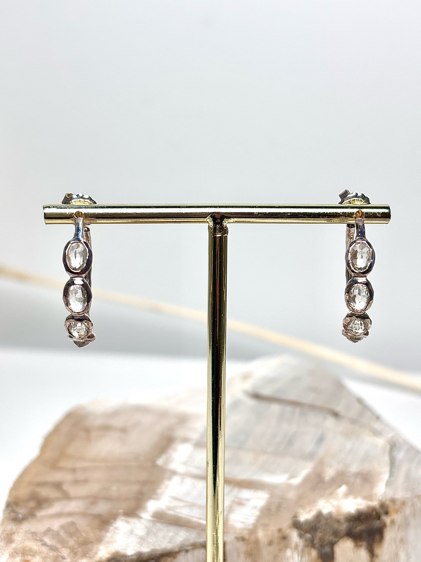 Ippolita Quartz Stone Rock Candy Hoop Earrings