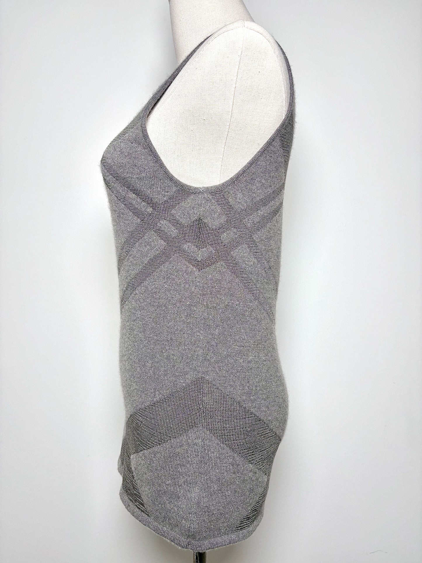 Women Size M Ralph Lauren Charcoal Geometric Cashmere NWT Sweater